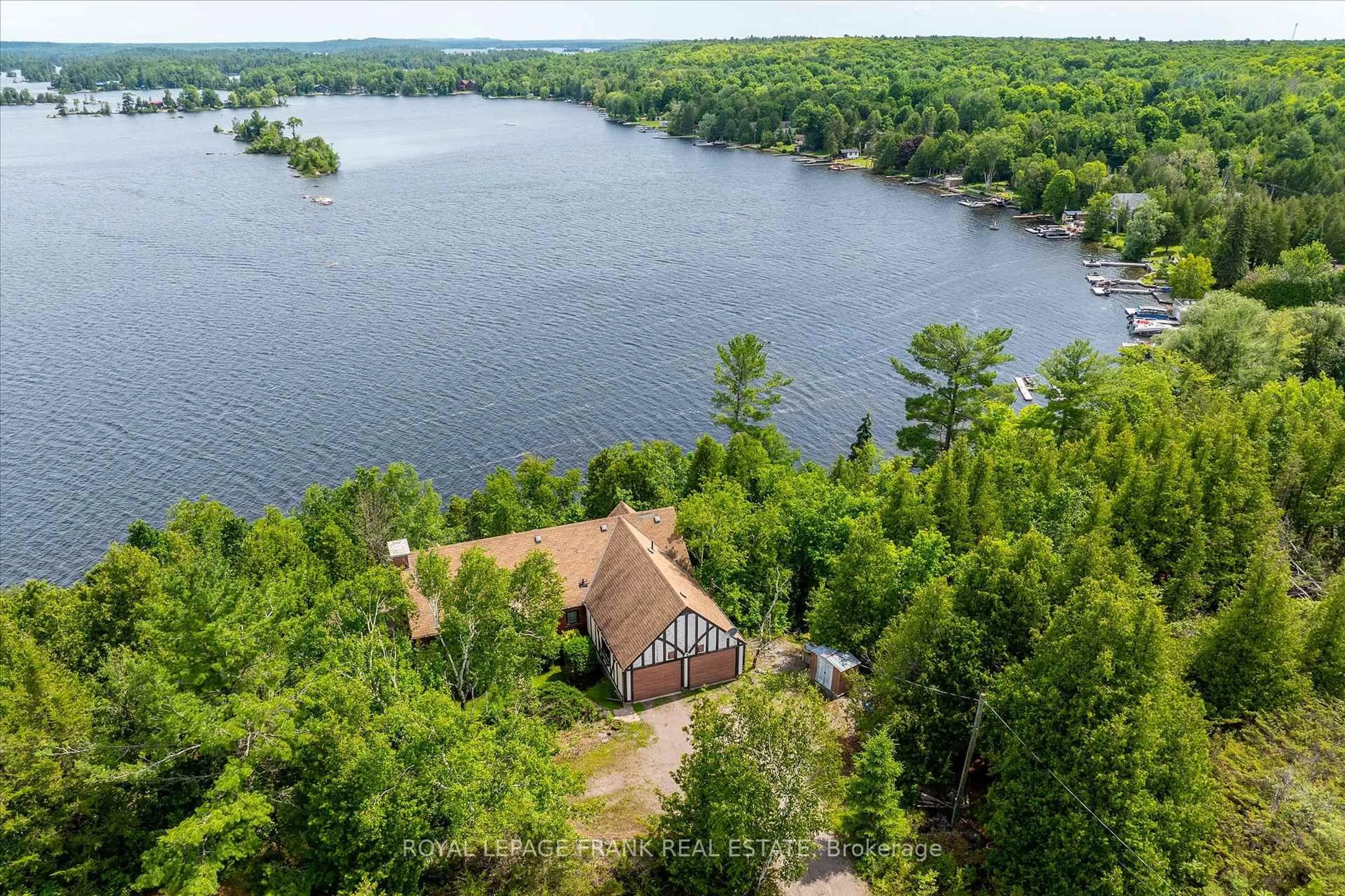 A pic from outside/outdoor area/front of a property/back of a property/a pic from drone, water/lake/river/ocean view for 1194 Birchview Rd, Douro-Dummer Ontario K0L 2H0