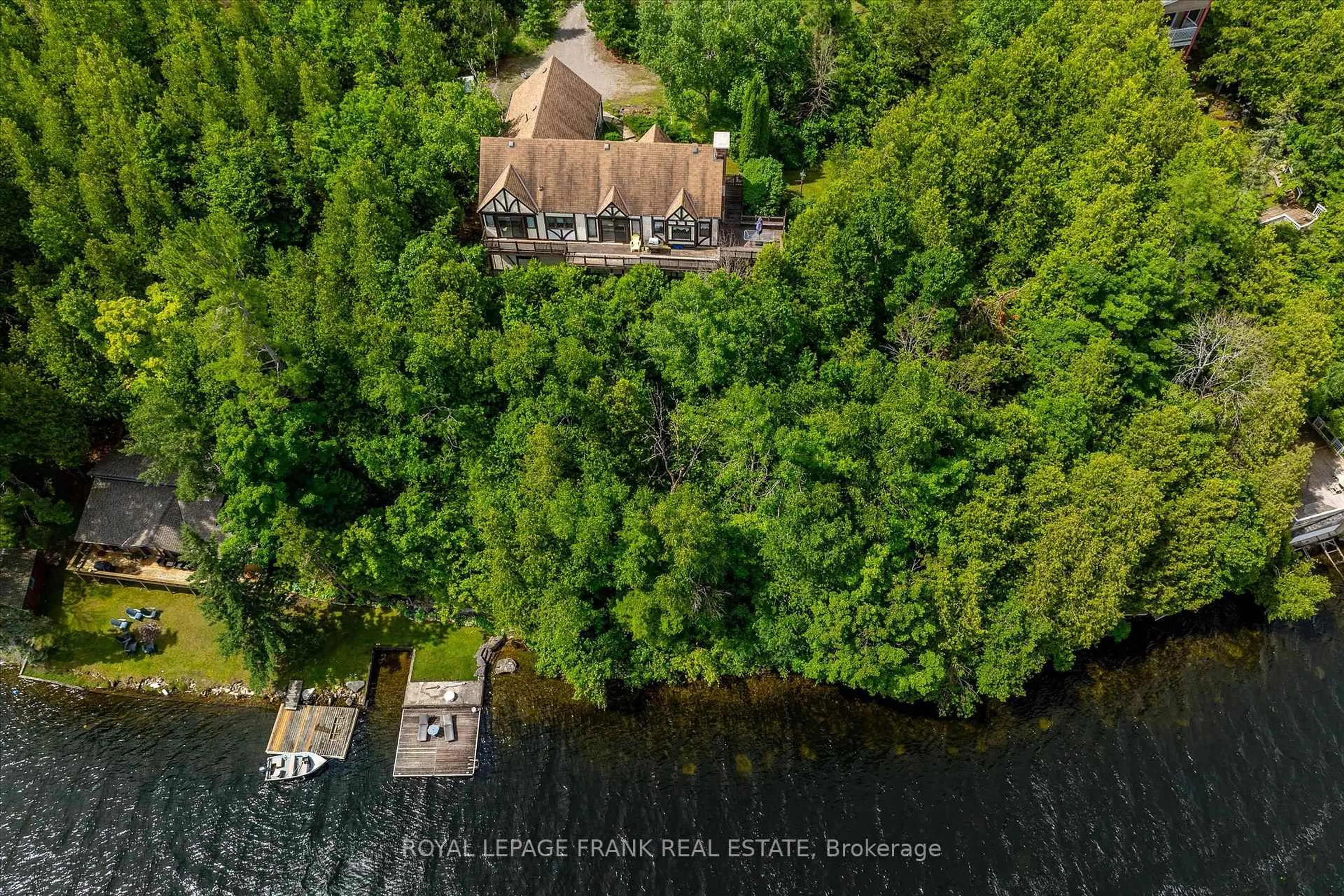 A pic from outside/outdoor area/front of a property/back of a property/a pic from drone, water/lake/river/ocean view for 1194 Birchview Rd, Douro-Dummer Ontario K0L 2H0