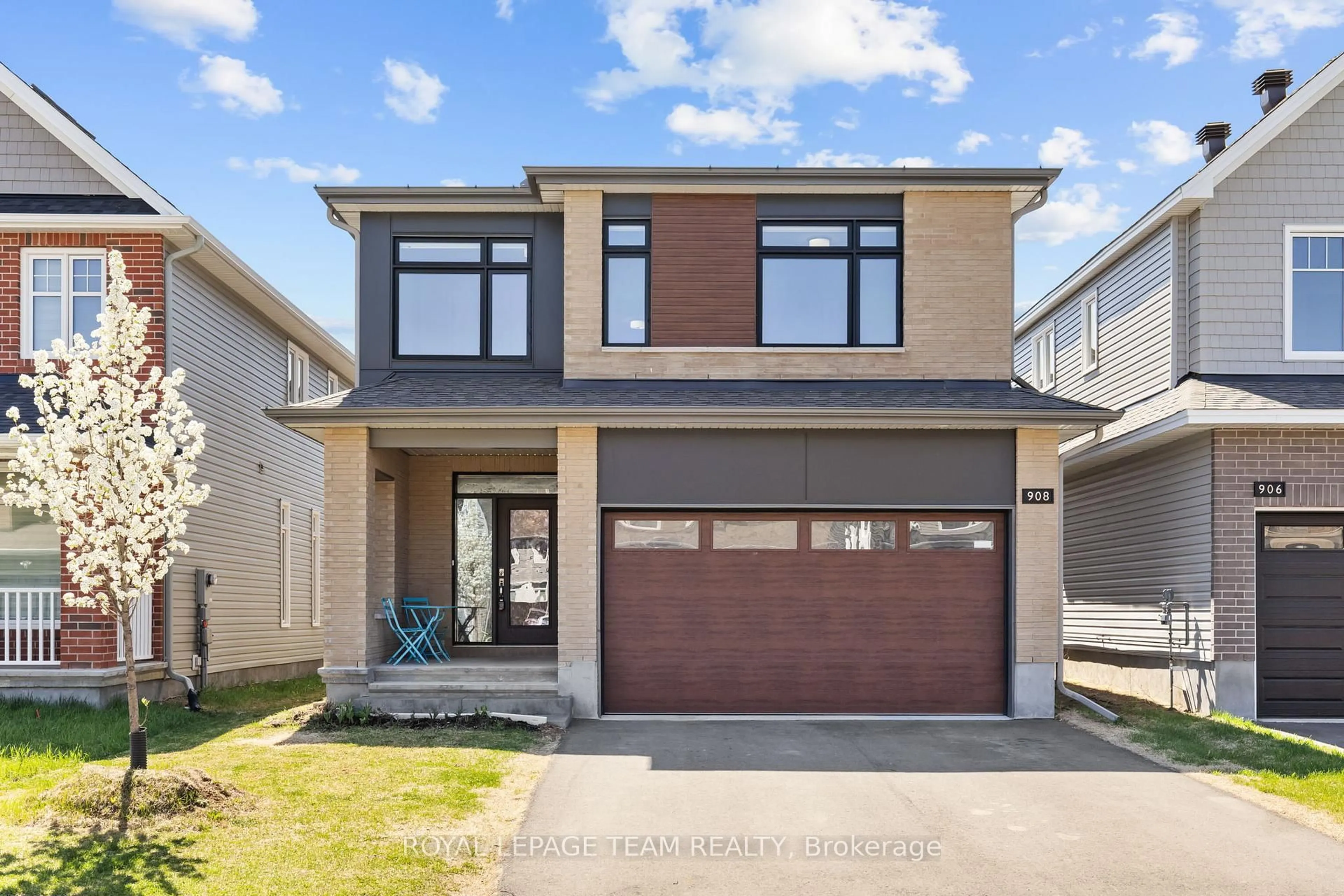 Home with brick exterior material, street for 908 Echinacea Row, Ottawa Ontario K2J 7A3