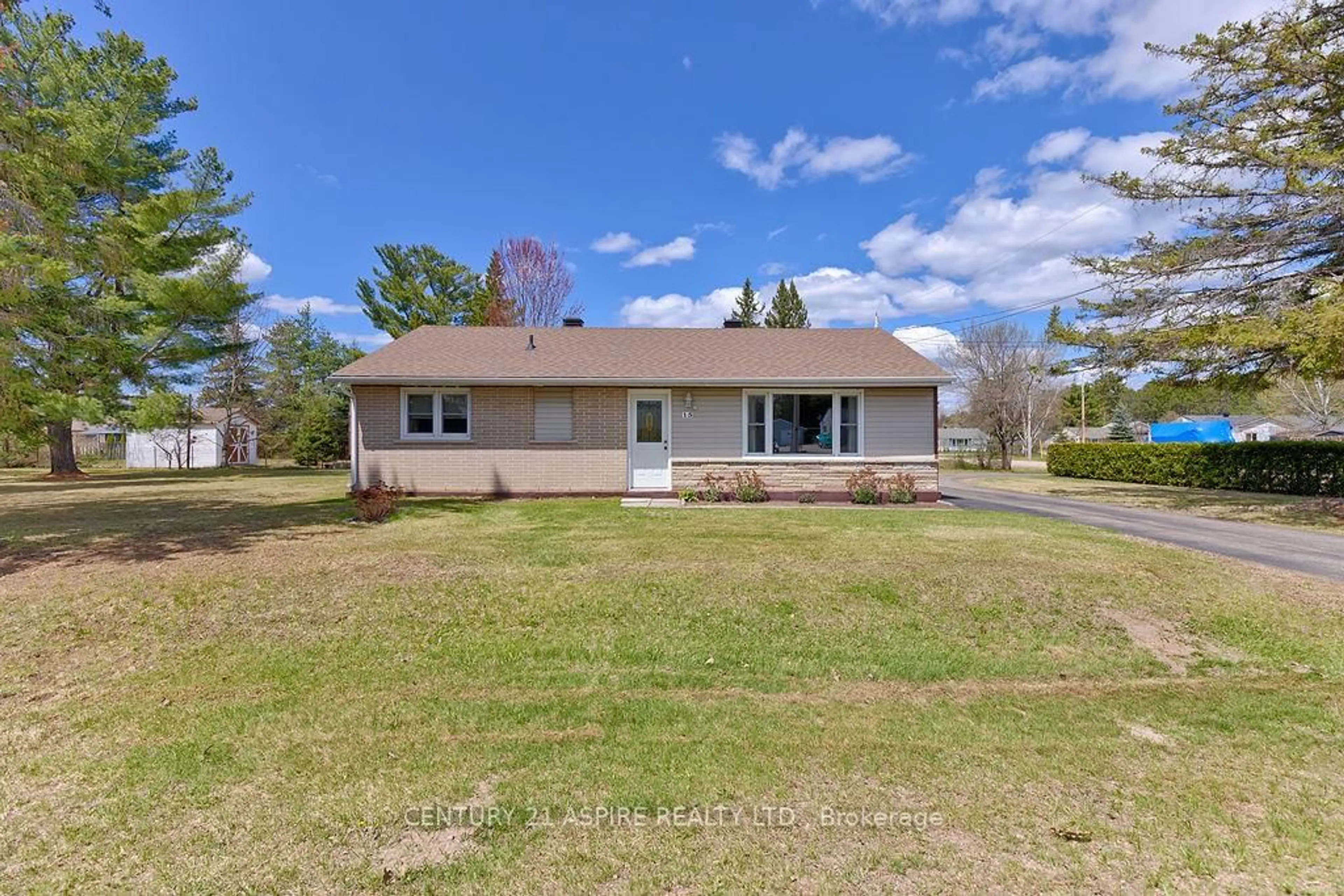 A pic from outside/outdoor area/front of a property/back of a property/a pic from drone, water/lake/river/ocean view for 15 Michael Cres, Petawawa Ontario K8H 2L5