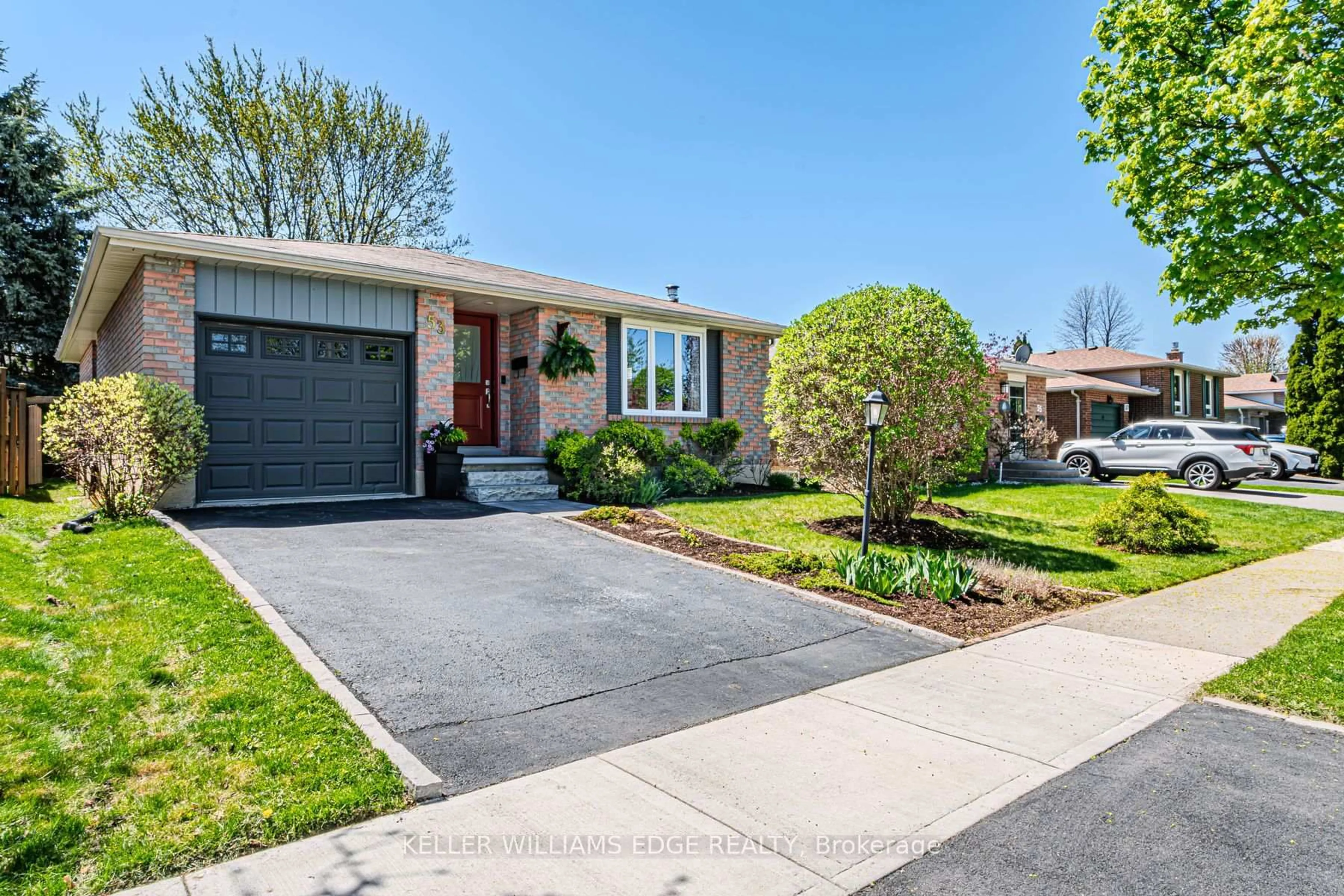Home with brick exterior material, street for 53 Nautical Rd, Brantford Ontario N3P 1L8