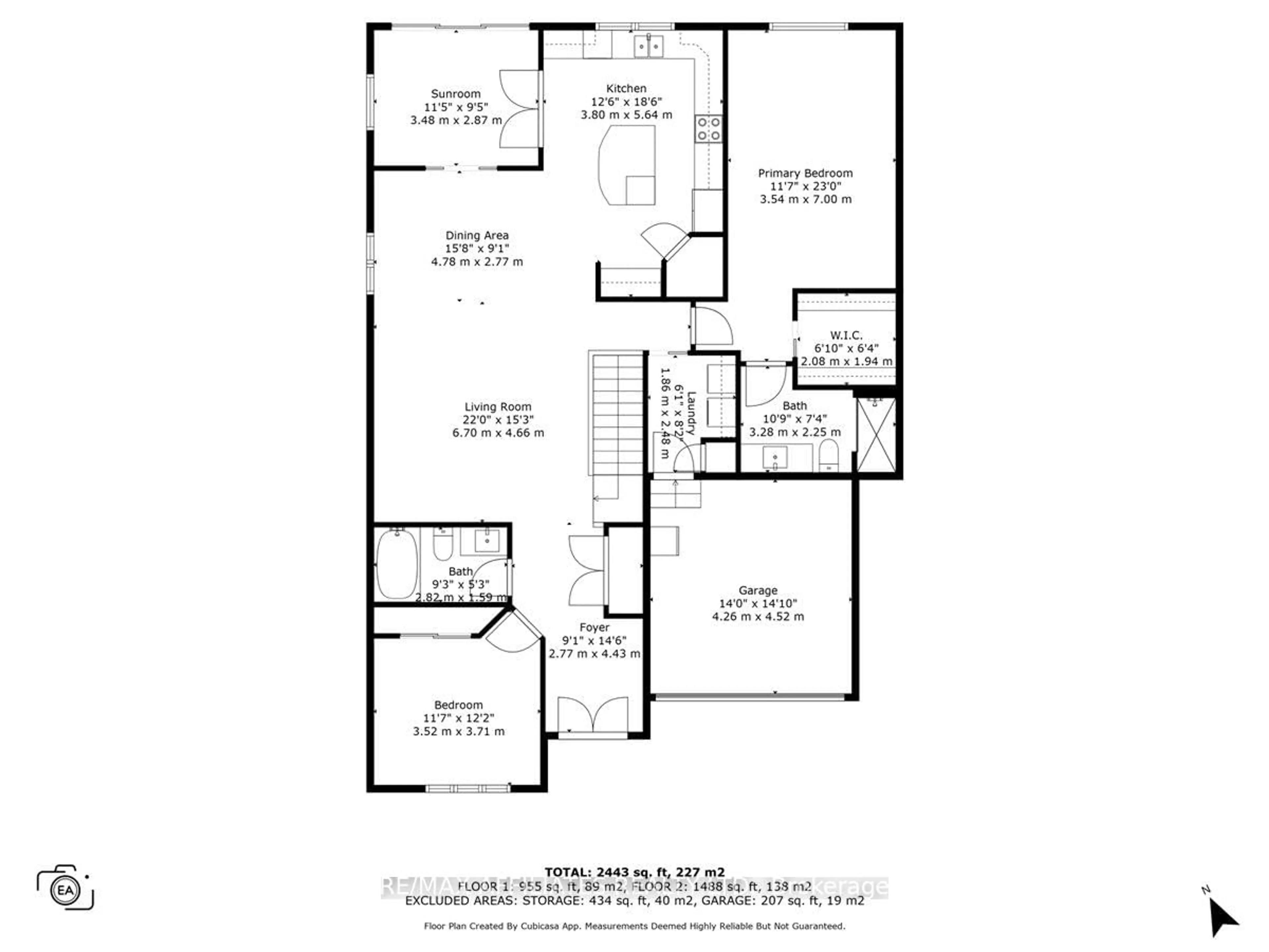 Floor plan for 2277 Esprit Dr, Orleans Ontario K4A 0A5