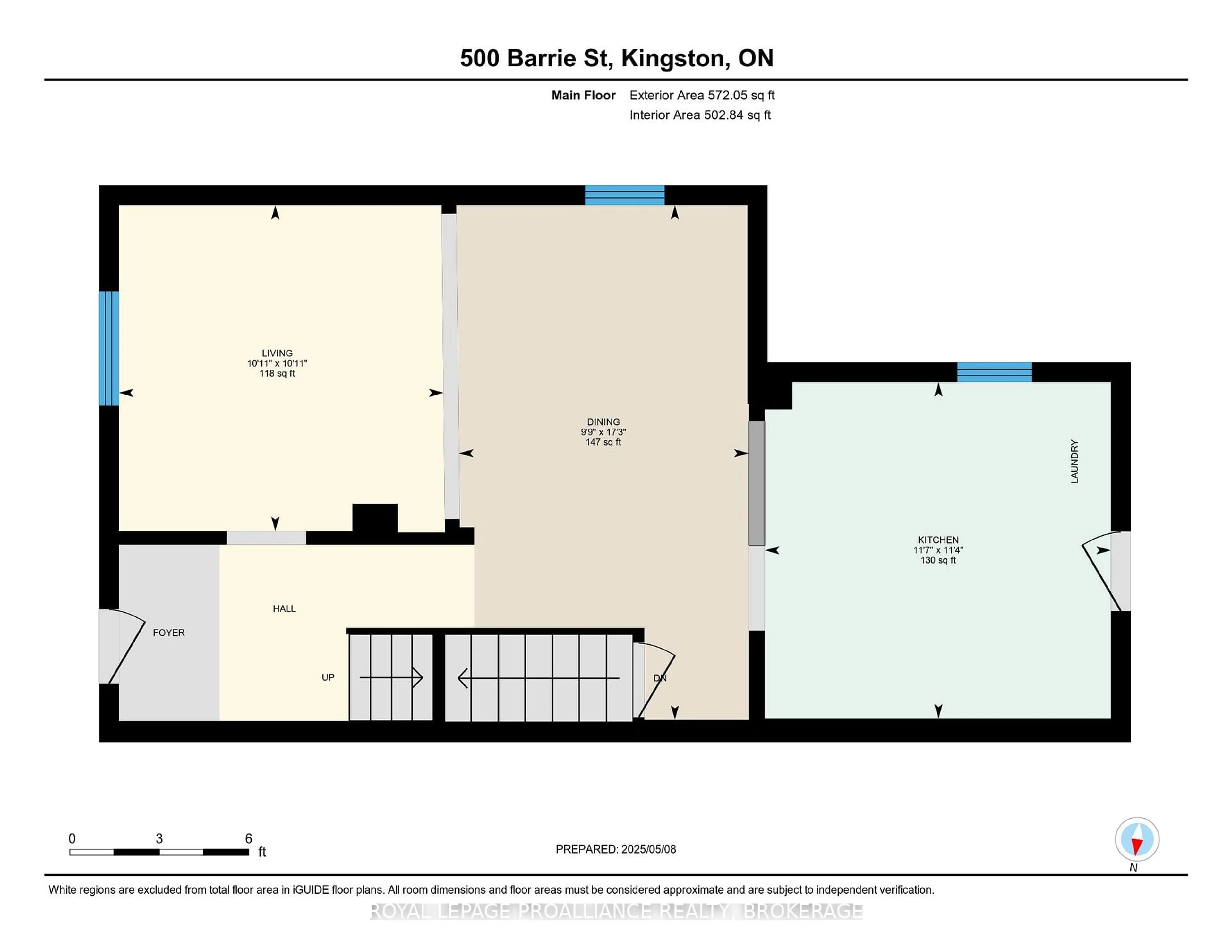 Floor plan for 500 Barrie St, Kingston Ontario K7K 3V5