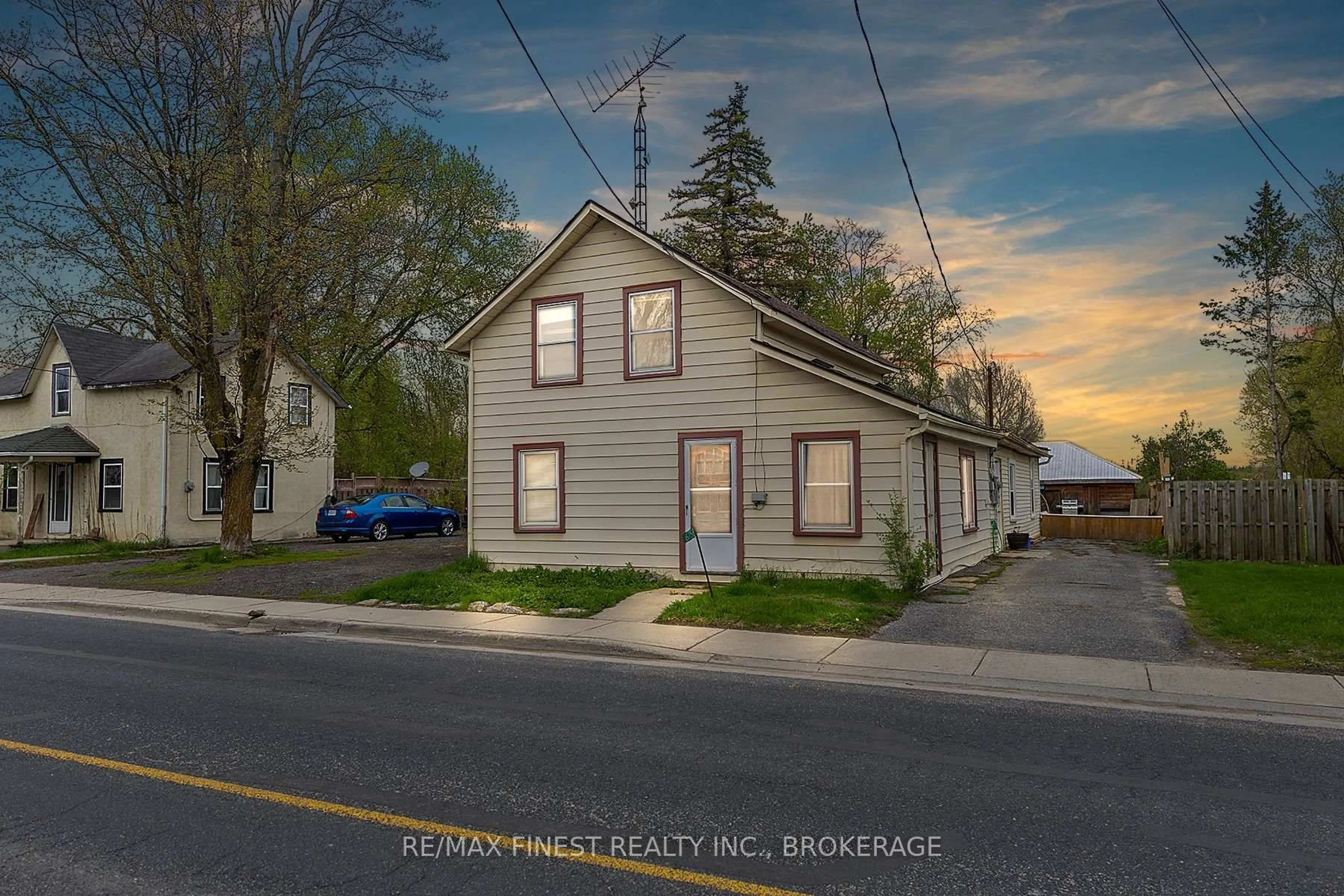 A pic from outside/outdoor area/front of a property/back of a property/a pic from drone, street for 6758 Highway 38 N/A, Verona Ontario K0H 2W0
