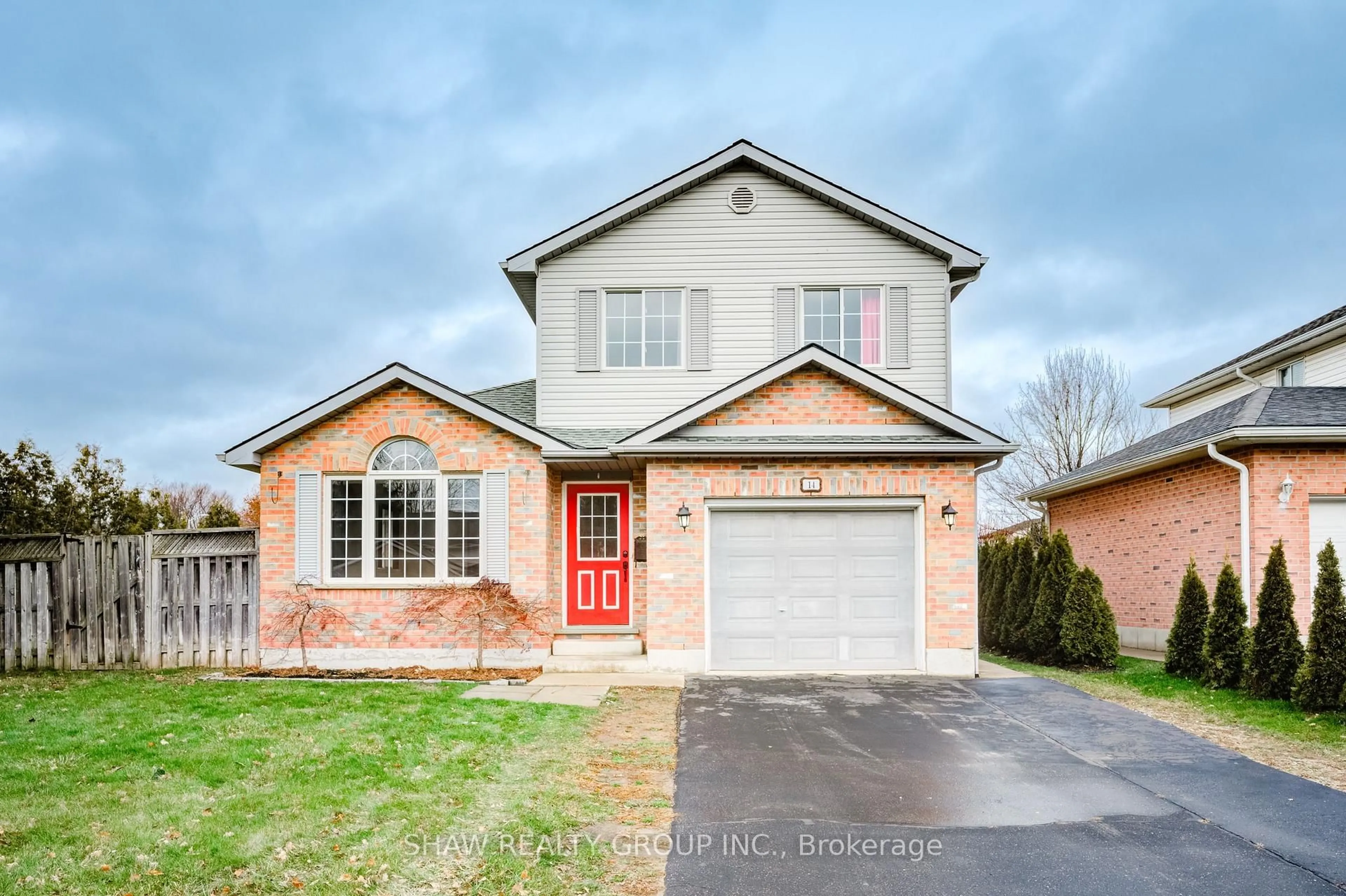 Home with brick exterior material, street for 14 Windemere Ave, Tillsonburg Ontario N4G 5M8