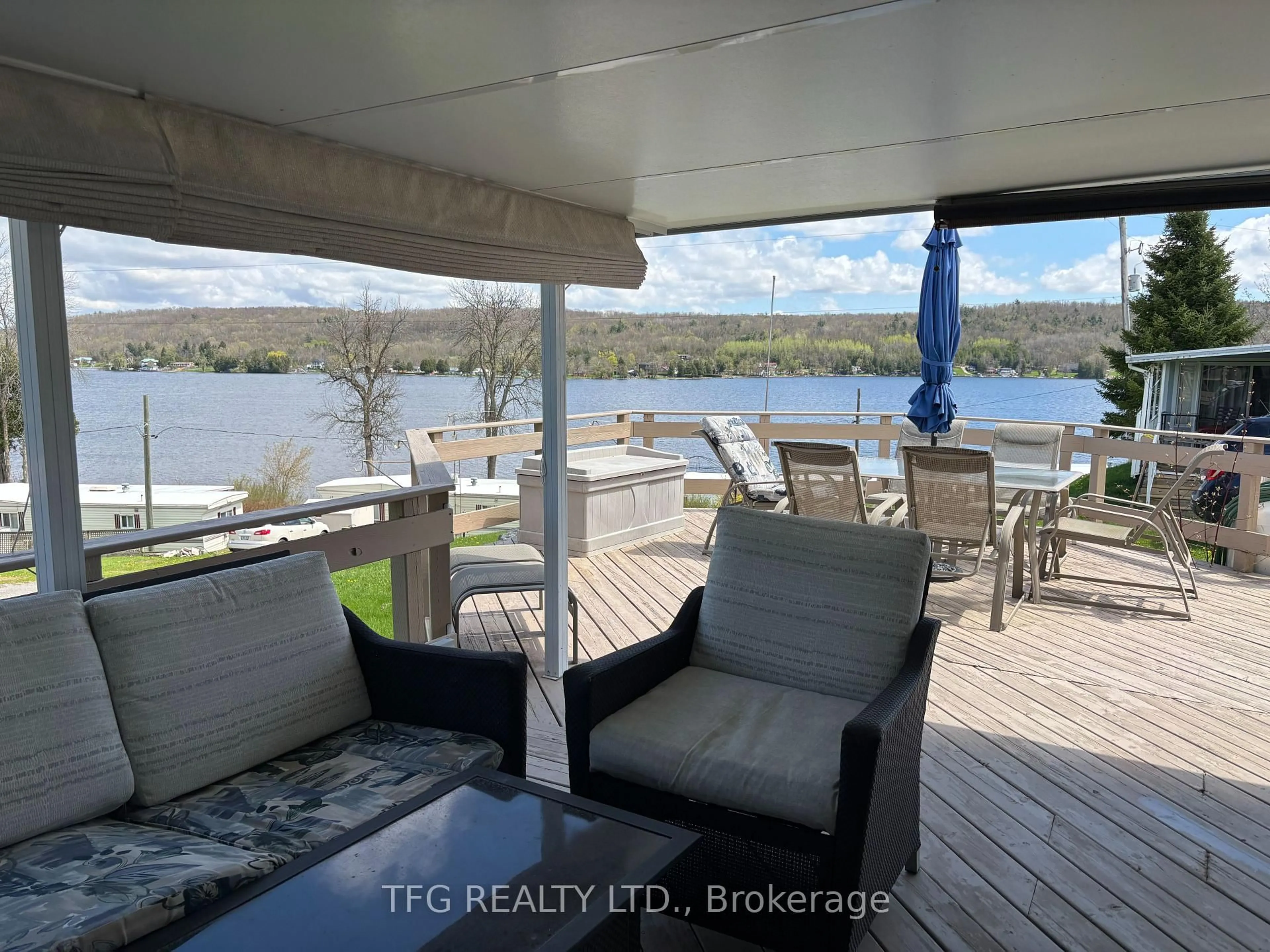 Patio, water/lake/river/ocean view for 1043 Asphodel 2nd Line #181, Asphodel-Norwood Ontario K0L 1Y0