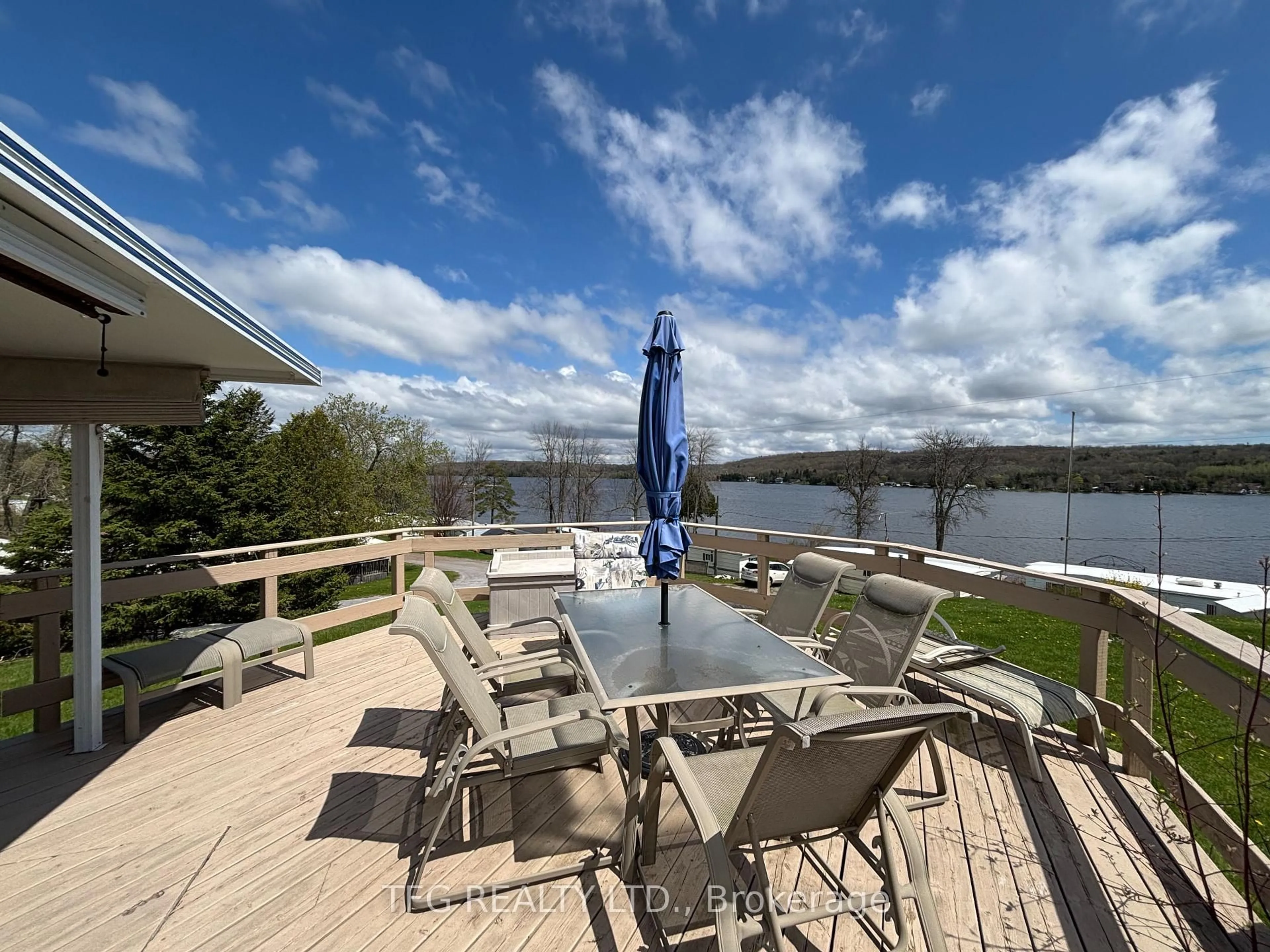 Patio, water/lake/river/ocean view for 1043 Asphodel 2nd Line #181, Asphodel-Norwood Ontario K0L 1Y0