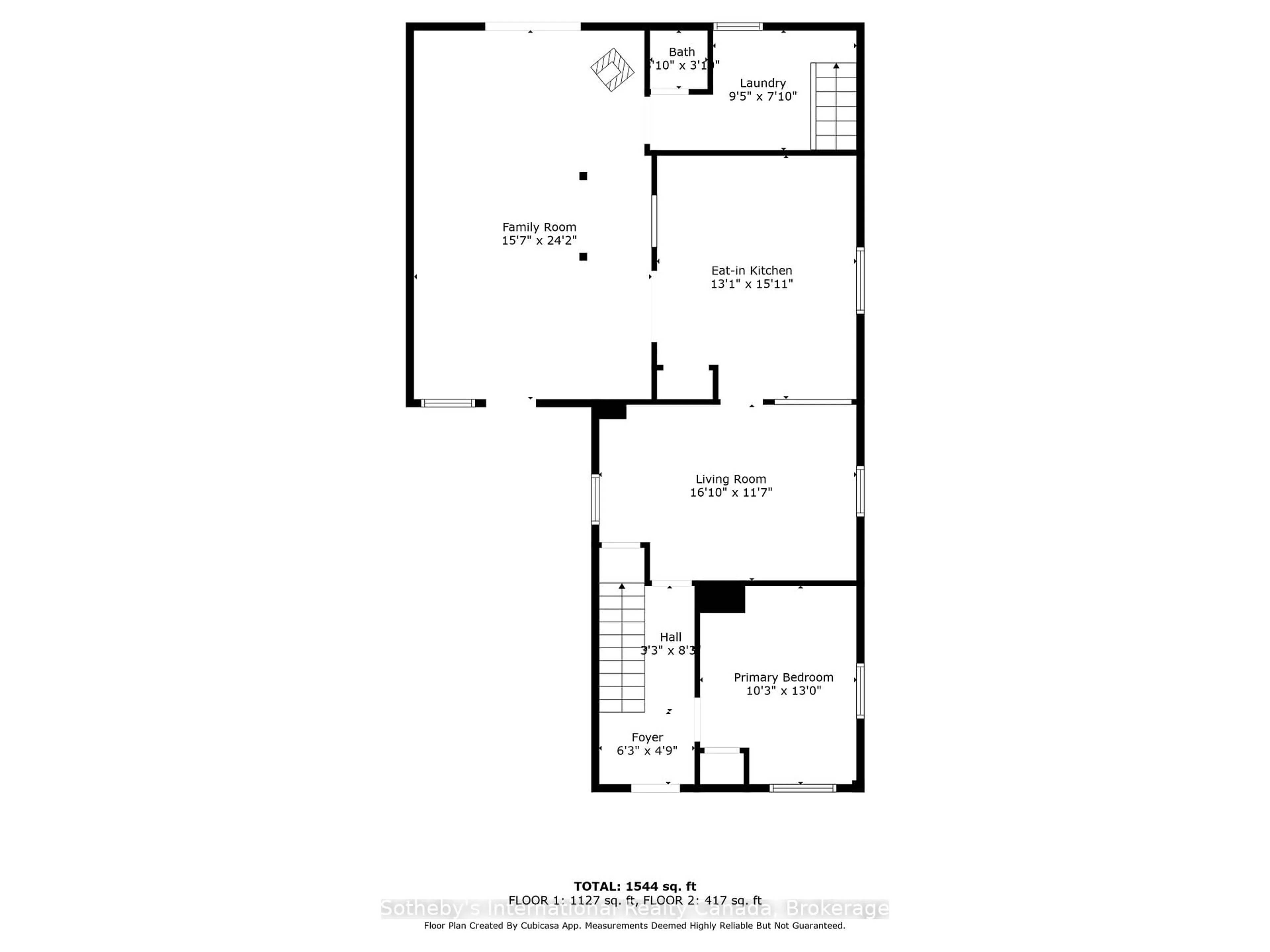Floor plan for 74 Cascade St, Parry Sound Ontario P2A 1K5