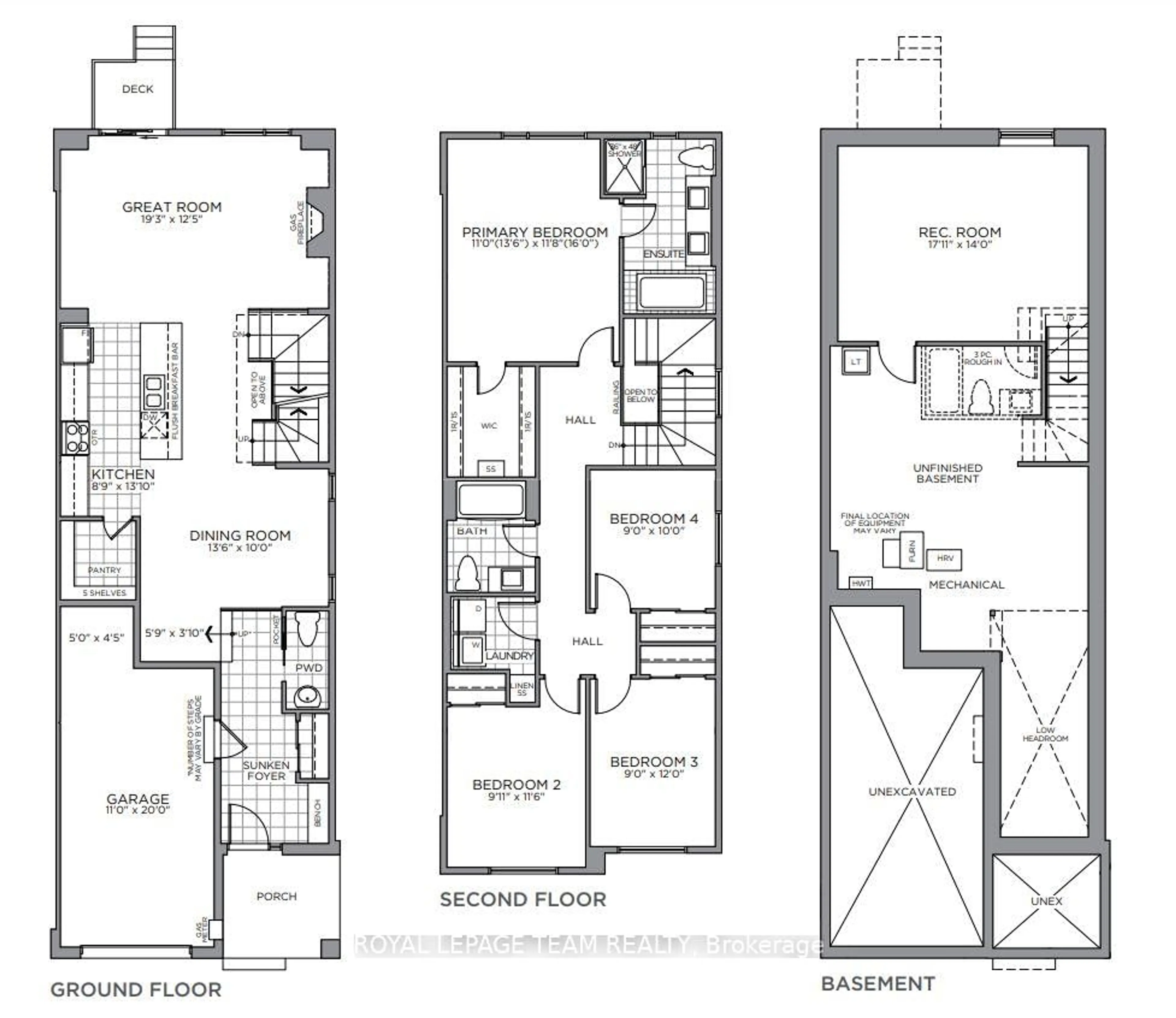 Floor plan for 25 Atop Lane, Ottawa Ontario K1X 1G6