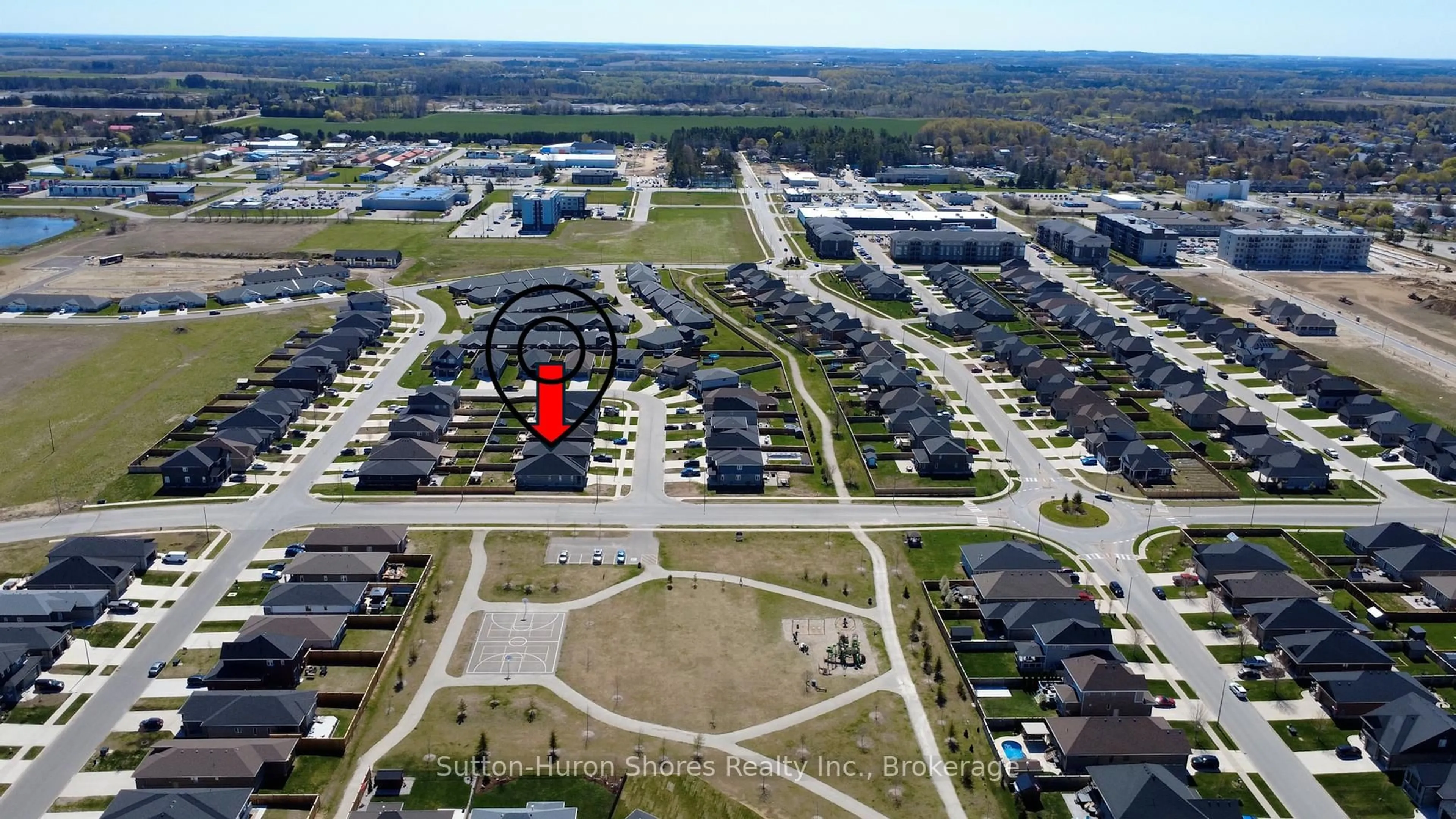 A pic from outside/outdoor area/front of a property/back of a property/a pic from drone, street for 413 Walker Cres, Saugeen Shores Ontario N0H 2C3