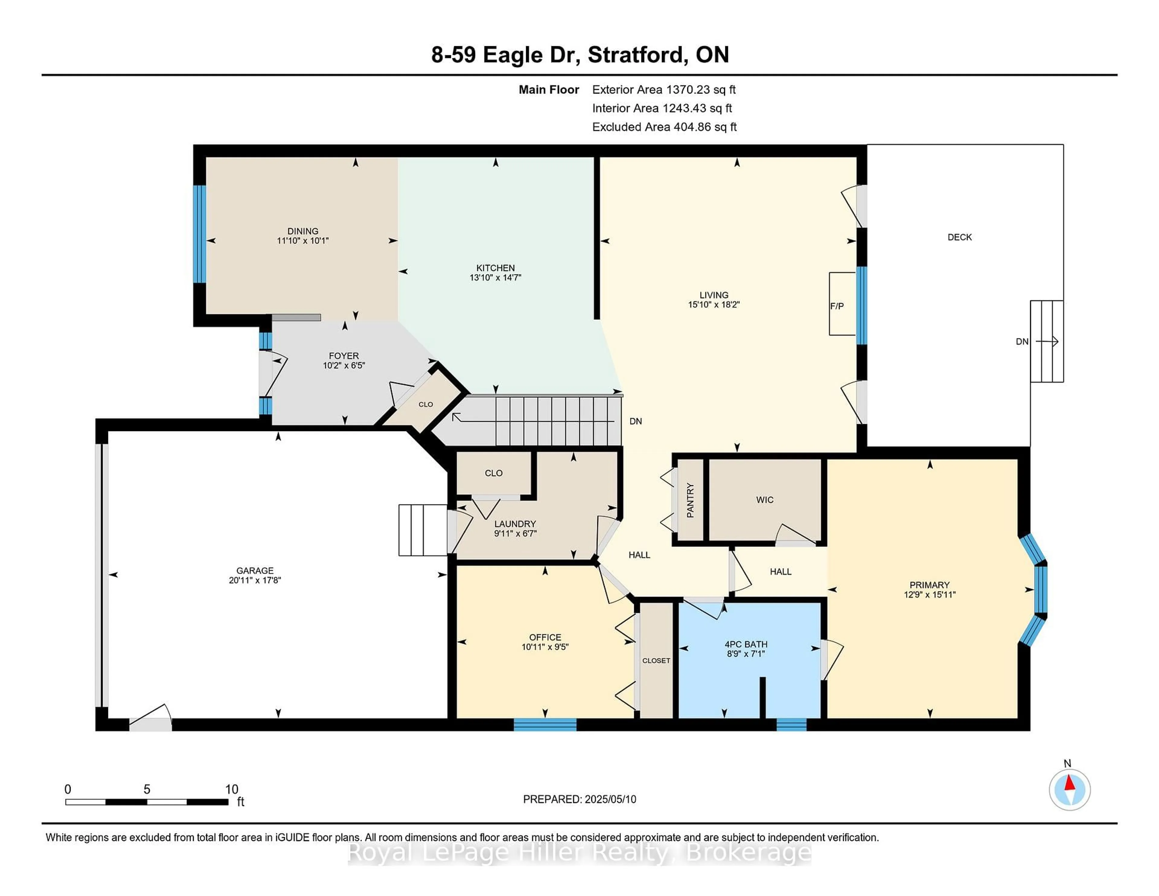 Floor plan for 59 Eagle Dr #8, Stratford Ontario N5A 7Z1