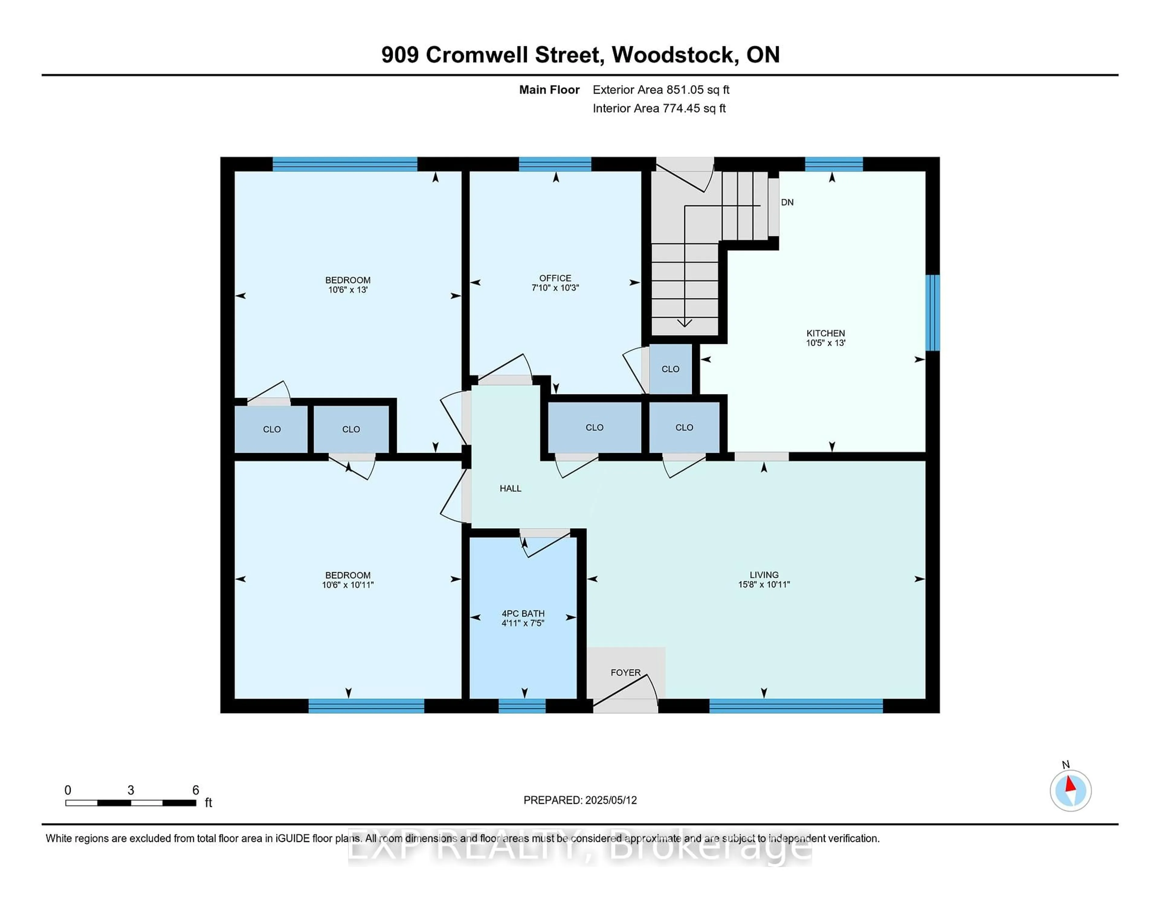 Floor plan for 909 Cromwell St, Woodstock Ontario N4S 5B4