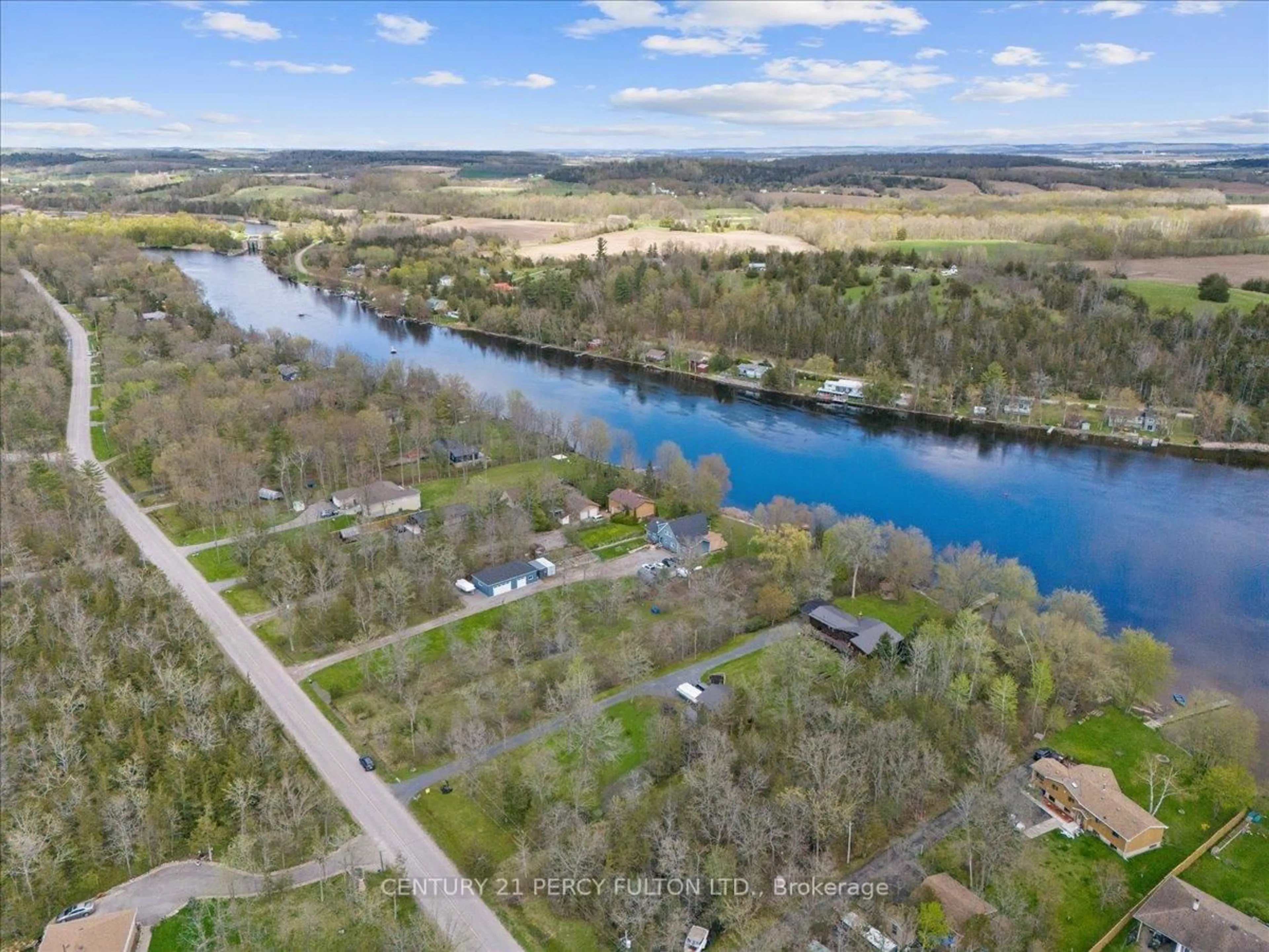A pic from outside/outdoor area/front of a property/back of a property/a pic from drone, water/lake/river/ocean view for 285 Hillside Dr, Trent Hills Ontario K0L 1L0