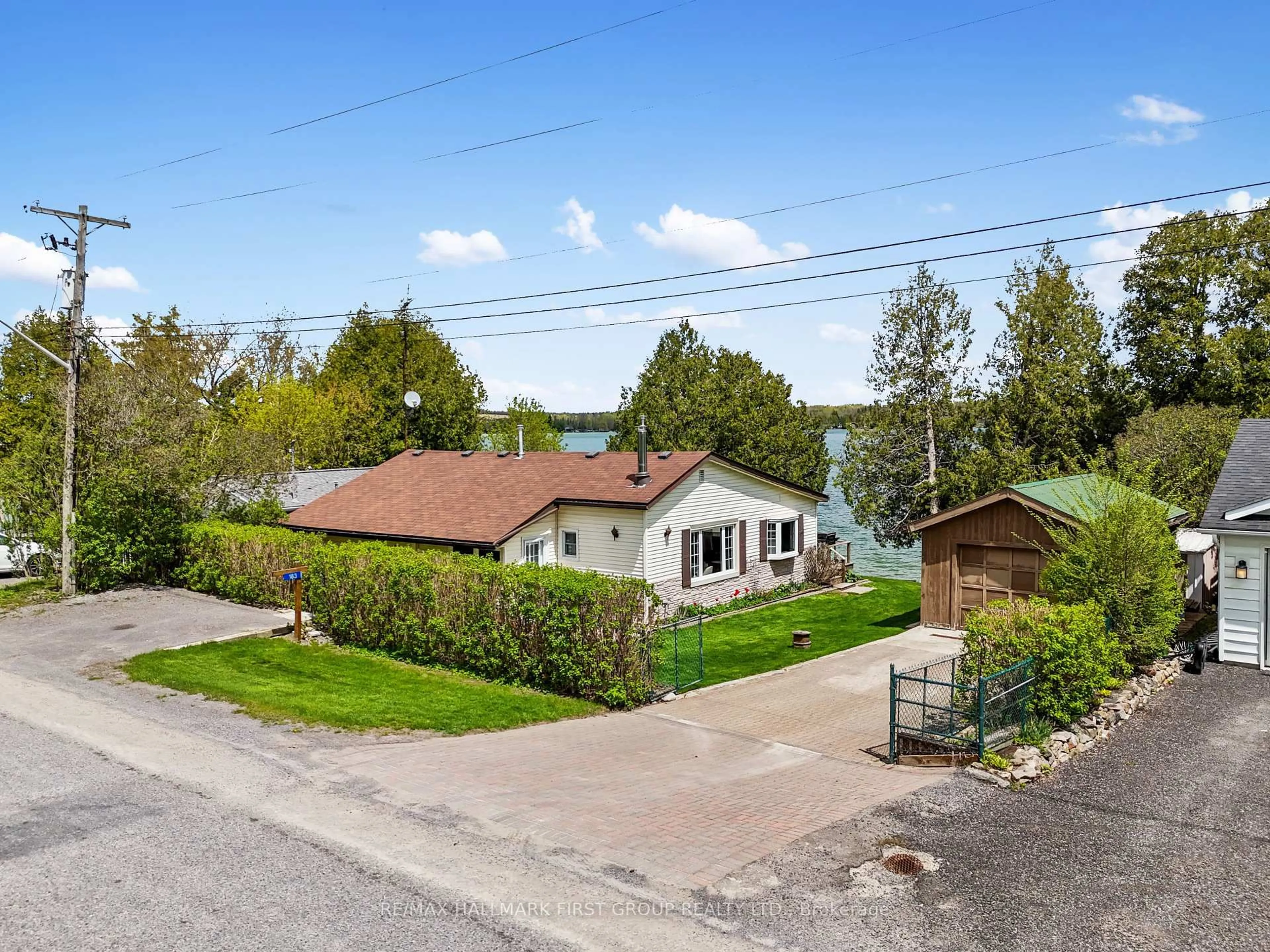 A pic from outside/outdoor area/front of a property/back of a property/a pic from drone, street for 183 Lake Rd, Cramahe Ontario K0K 1S0
