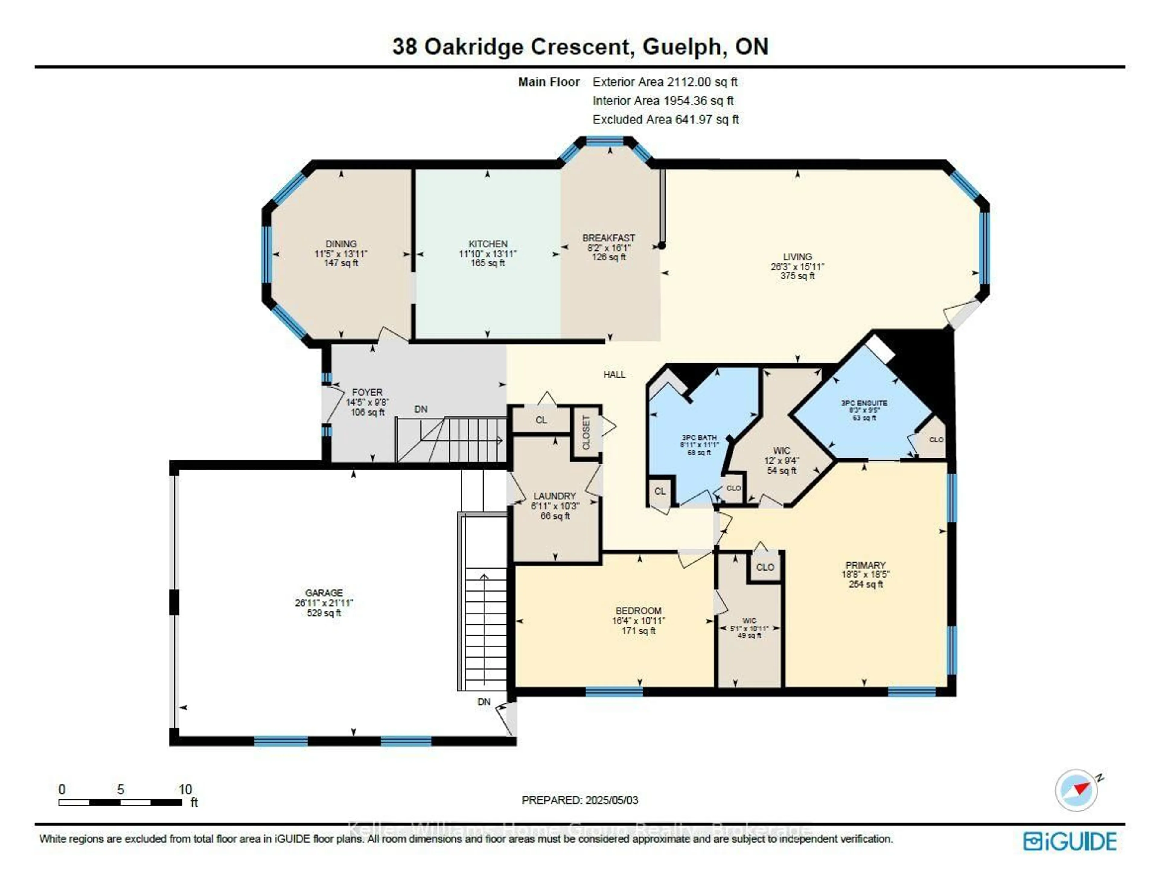 Floor plan for 38 Oakridge Cres, Guelph Ontario N1L 1J3