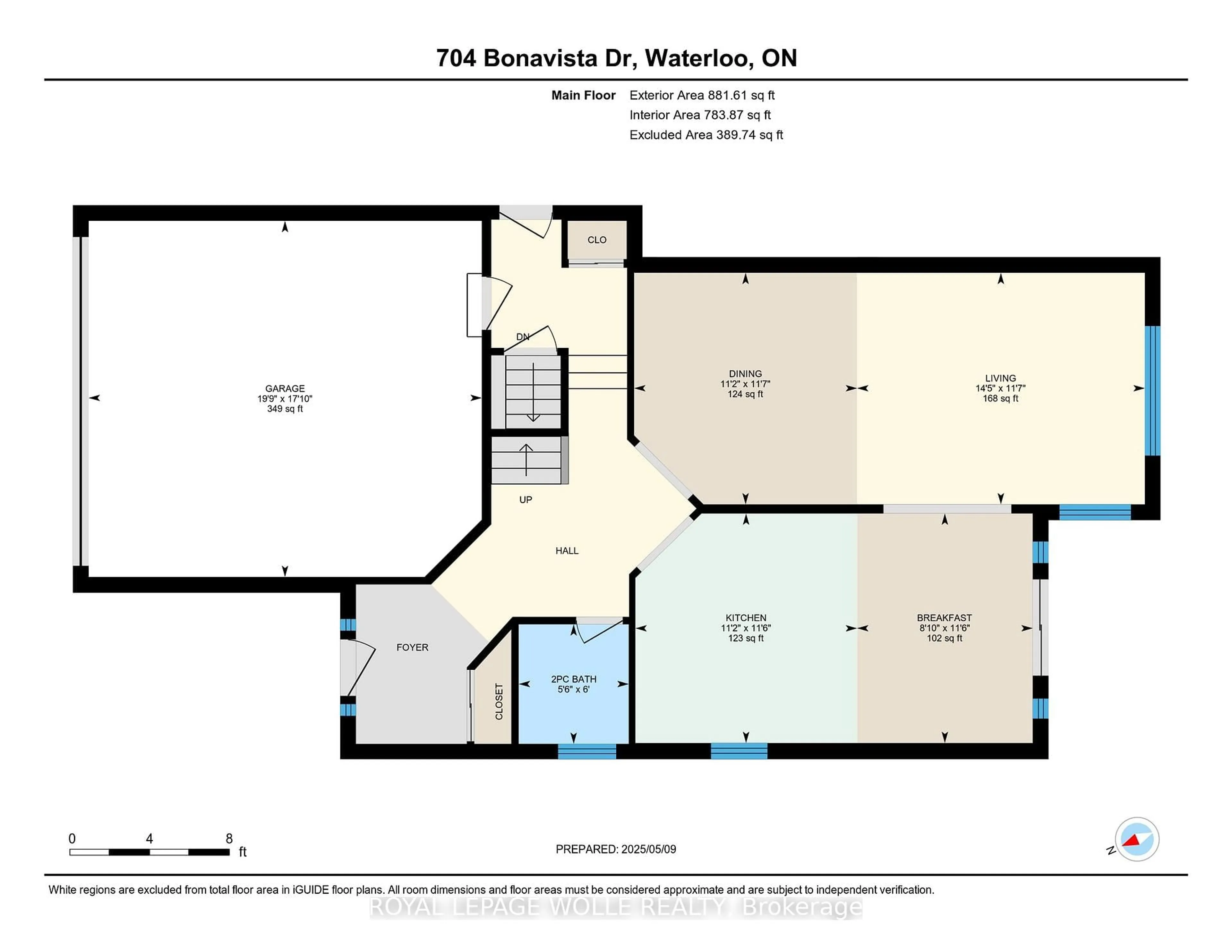 Floor plan for 704 Bonavista Dr, Waterloo Ontario N2K 4E9