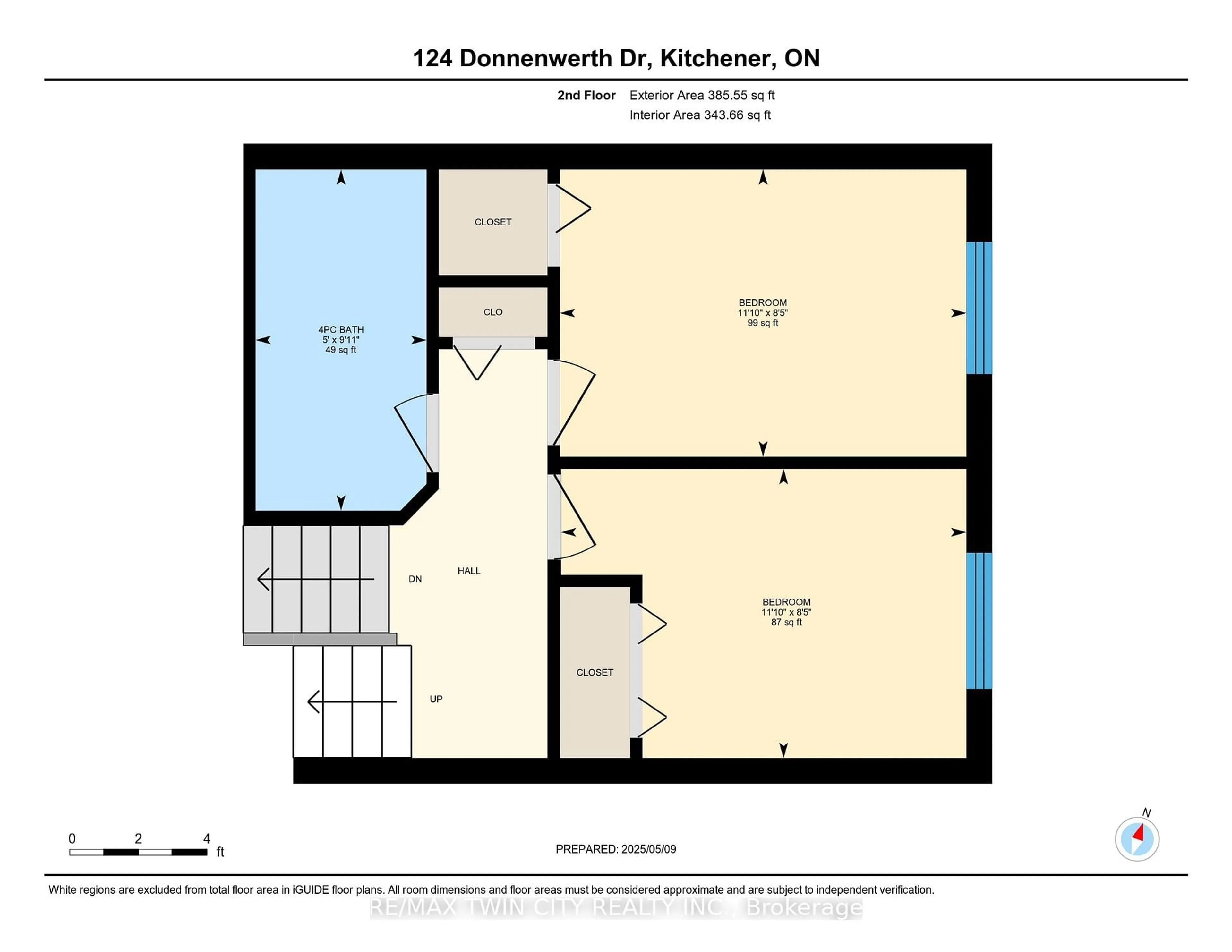 Floor plan for 124 Donnenwerth Dr, Kitchener Ontario N2E 4C8