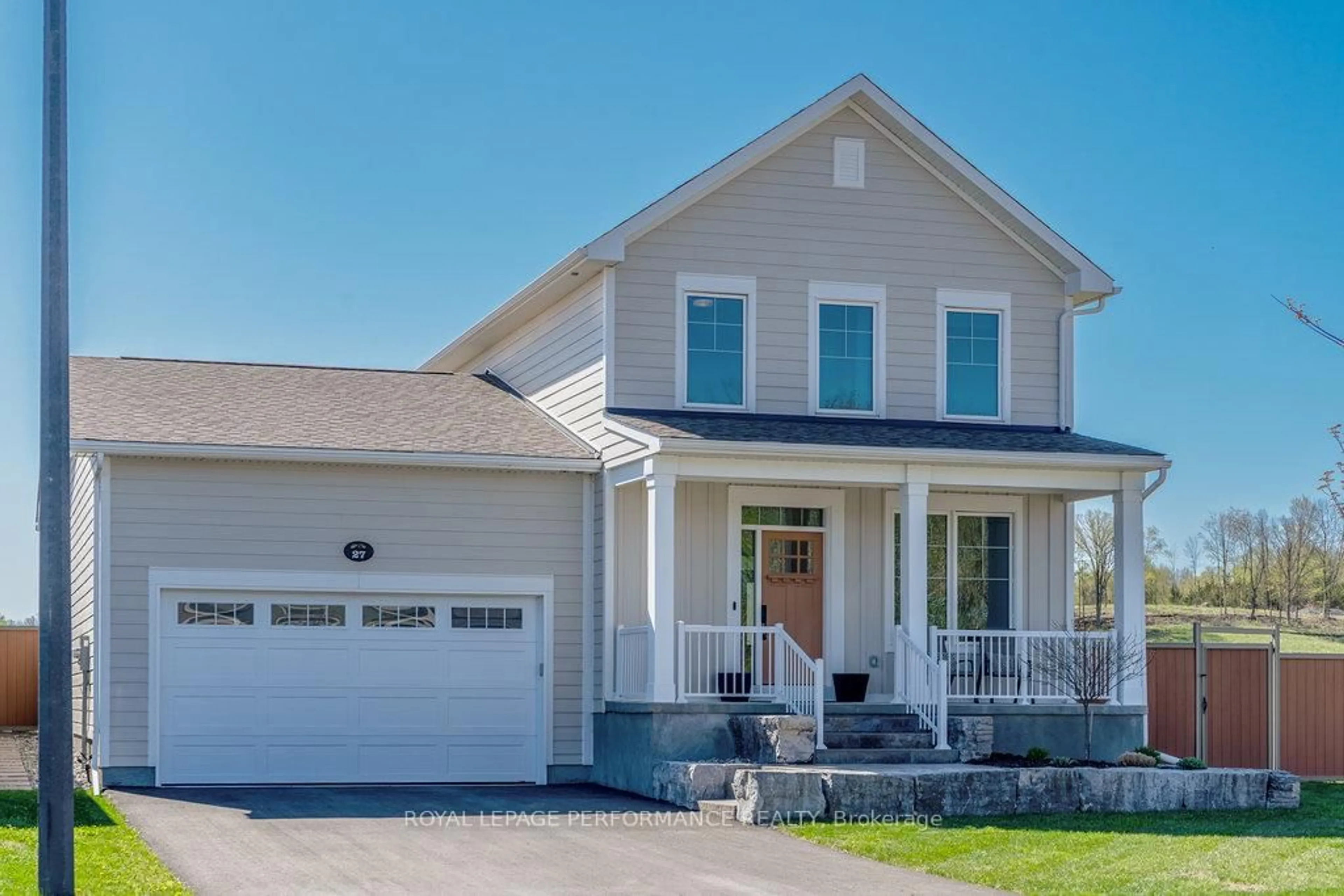 Home with vinyl exterior material, street for 27 Shelter Cove Dr, Westport Ontario K0G 1X0