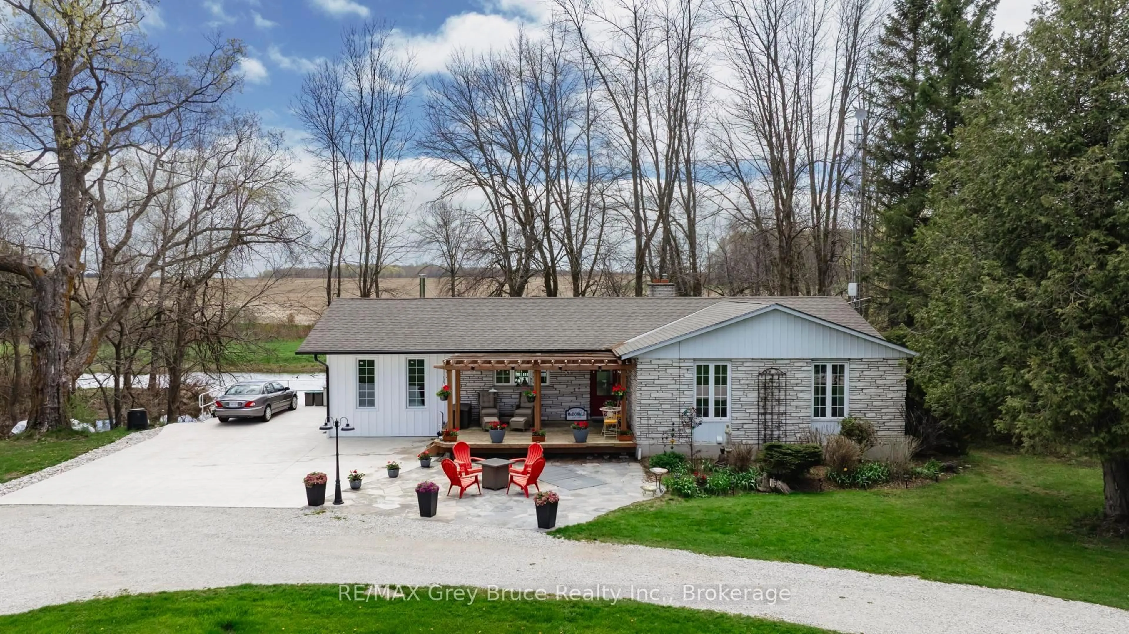 A pic from outside/outdoor area/front of a property/back of a property/a pic from drone, street for 229 6th Concession, Arran-Elderslie Ontario N0H 2N0
