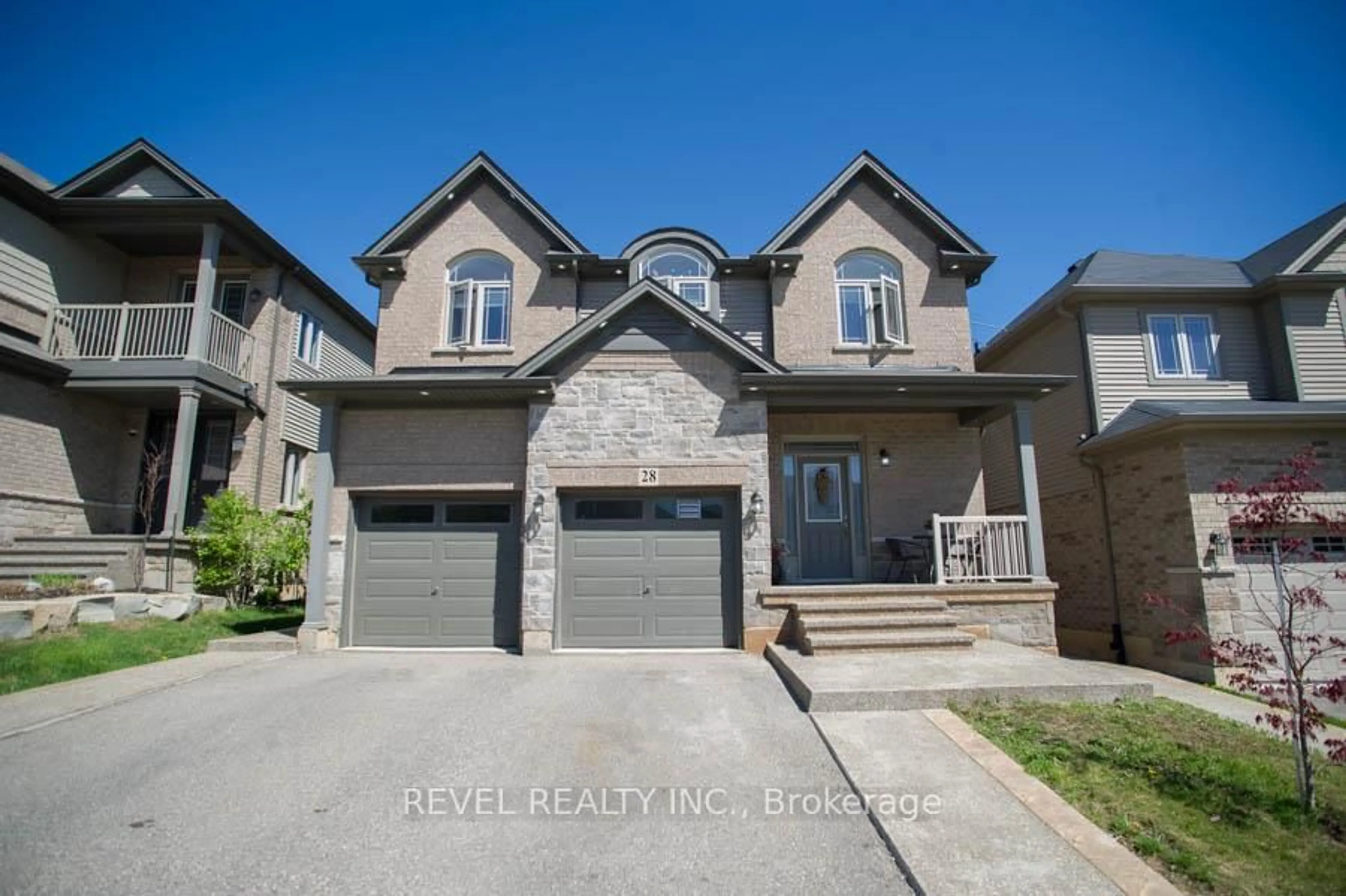 Home with brick exterior material, street for 28 Vic Chambers Pl, Brant Ontario N3L 0E6
