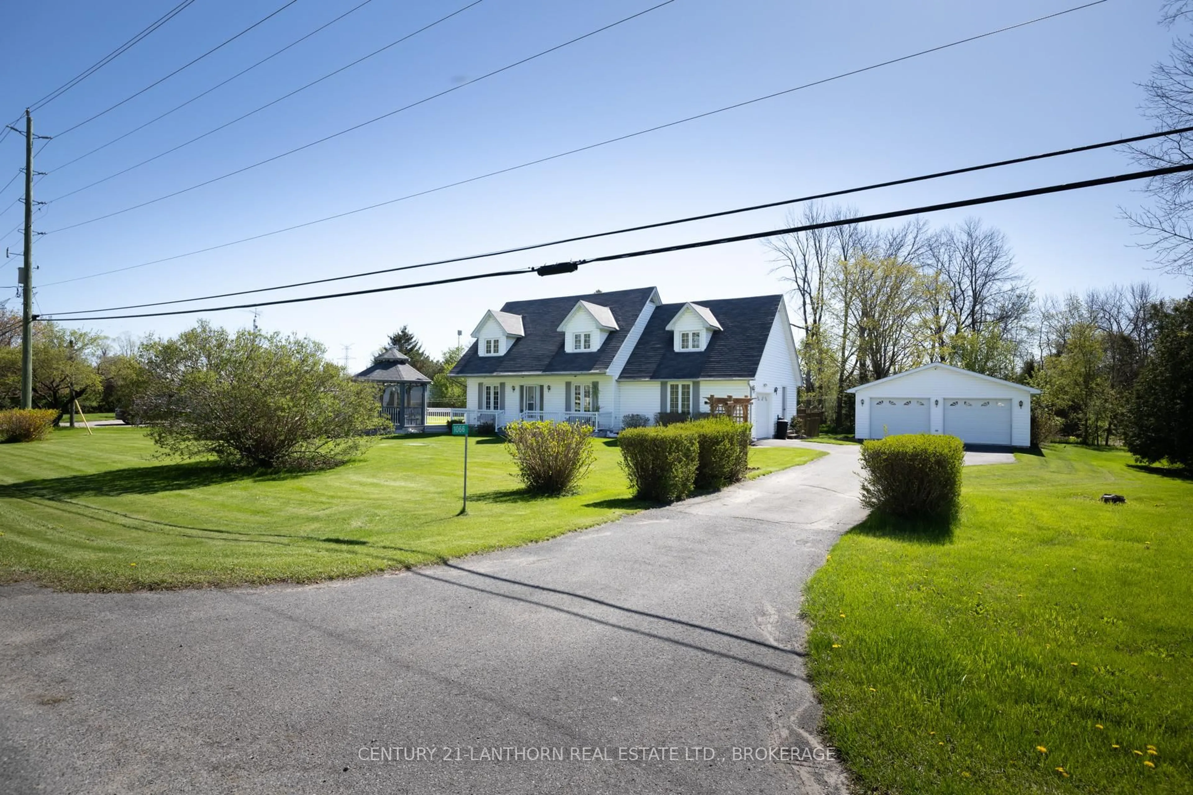 A pic from outside/outdoor area/front of a property/back of a property/a pic from drone, street for 1066 COUNTY ROAD #9 Rd, Greater Napanee Ontario K7R 0E4