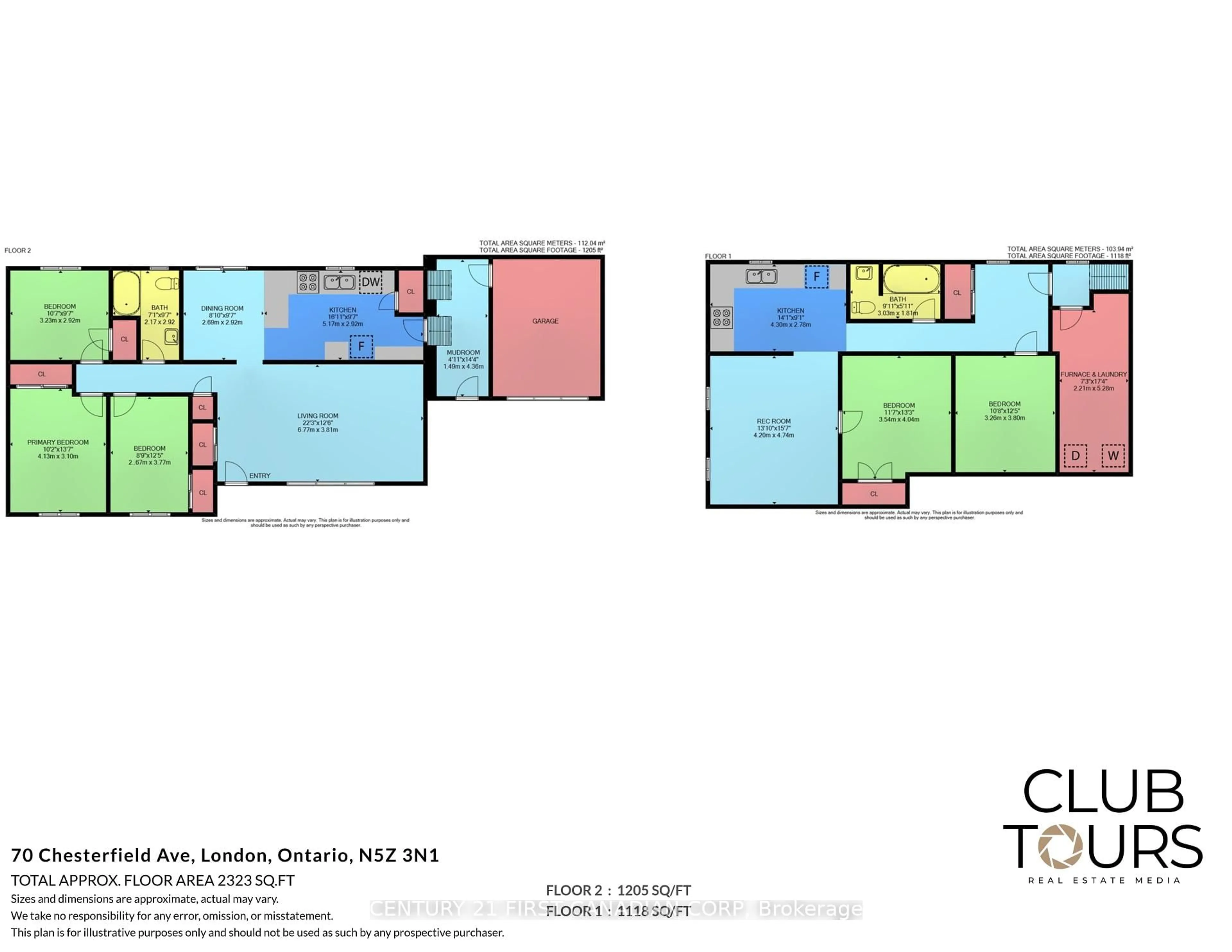 Floor plan for 70 Chesterfield Ave, London South Ontario N5Z 3N1