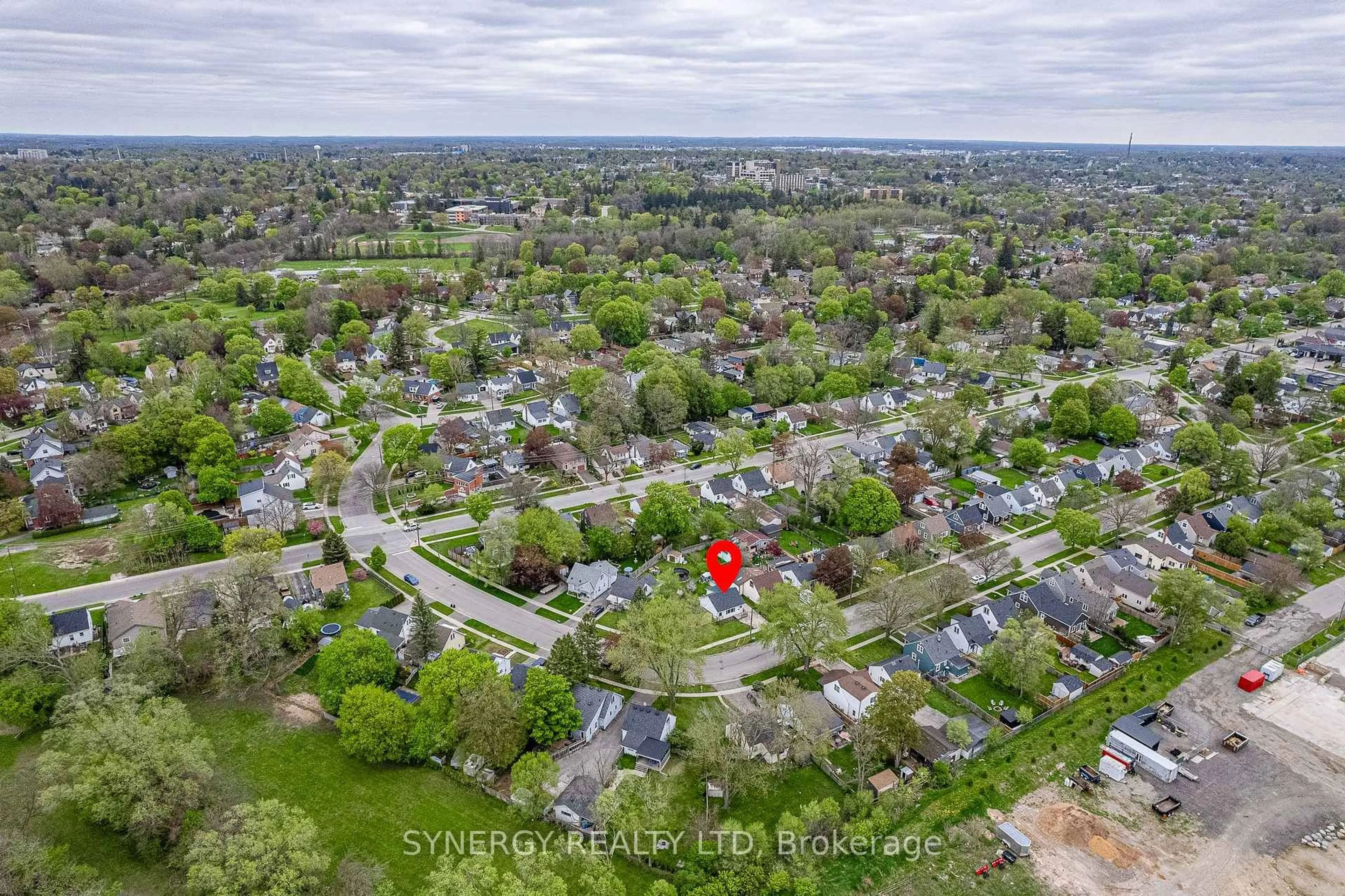 A pic from outside/outdoor area/front of a property/back of a property/a pic from drone, street for 151 Wilkes St, Brant Ontario N3T 4W4