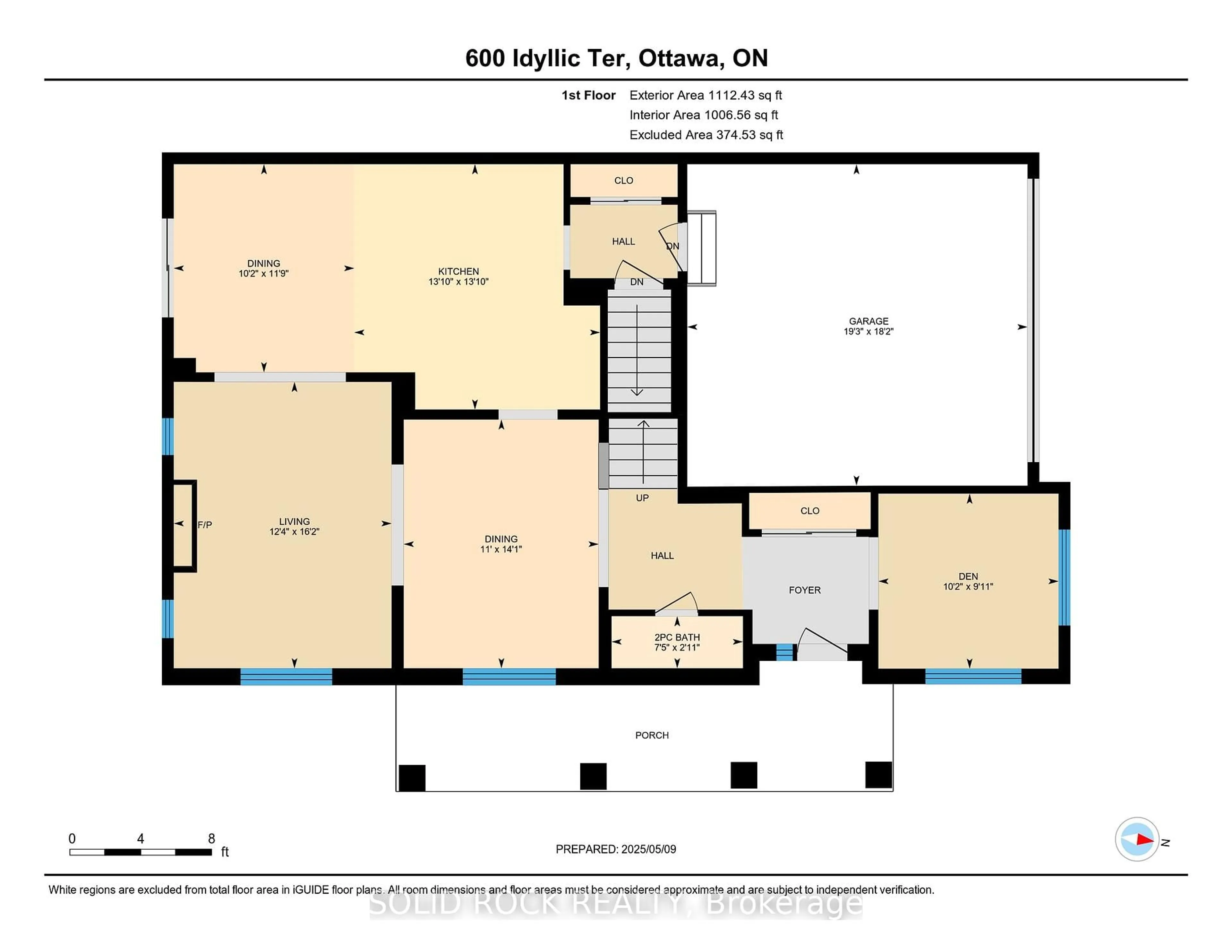 Floor plan for 600 Idyllic Terr, Ottawa Ontario K4A 5N9