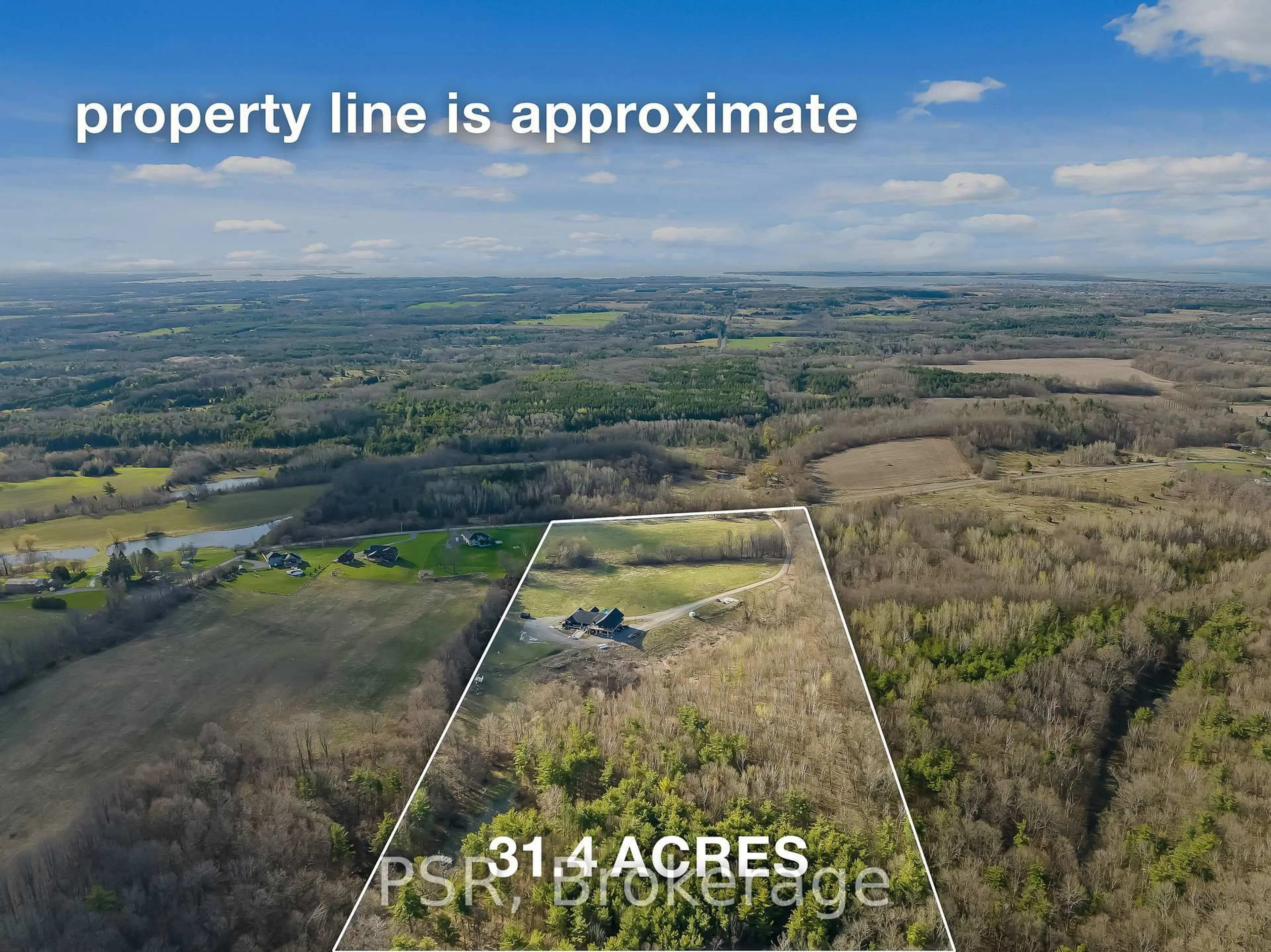 A pic from outside/outdoor area/front of a property/back of a property/a pic from drone, water/lake/river/ocean view for 150 Long Reach Rd, Brighton Ontario K0K 1H0