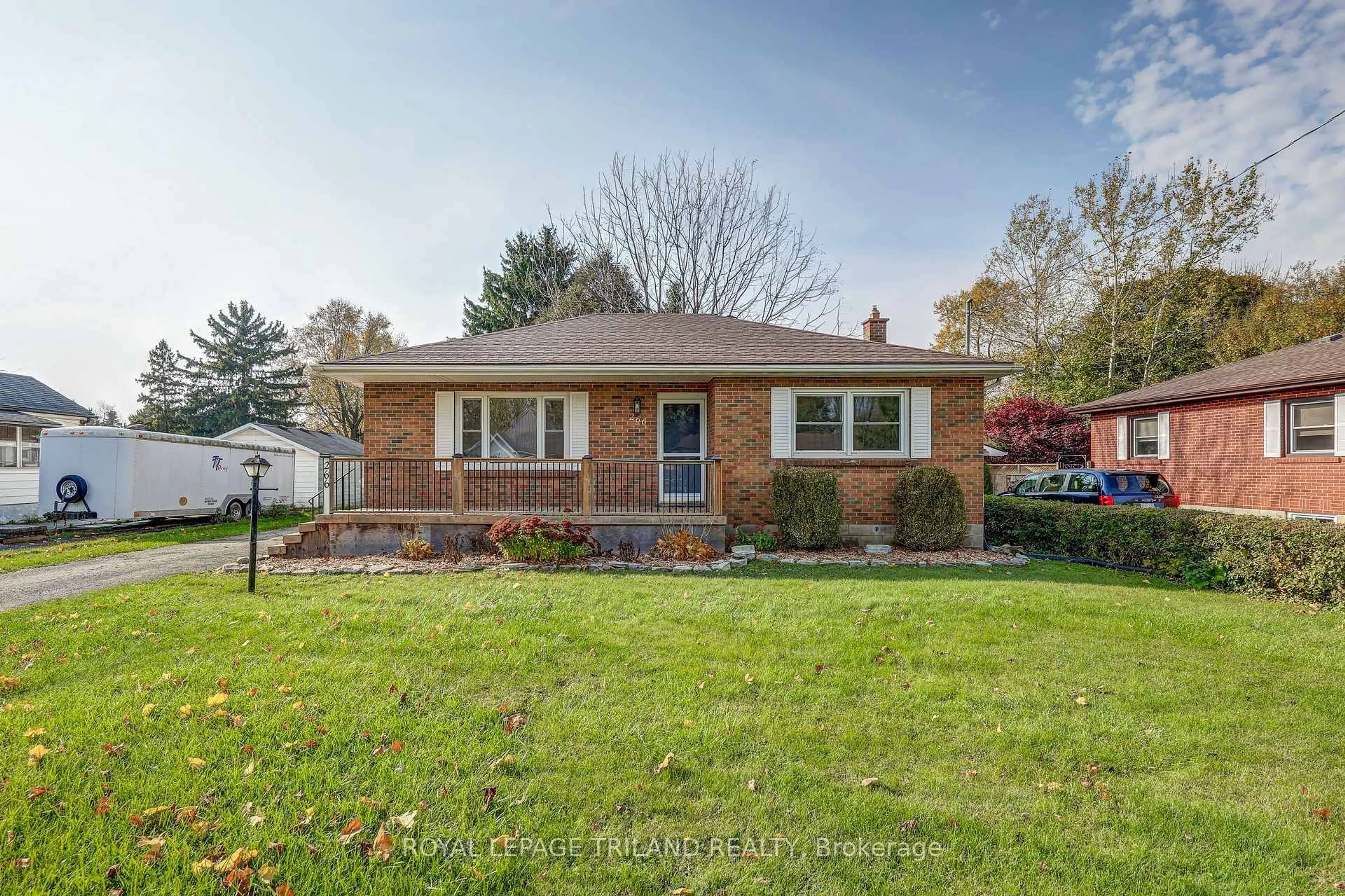 Home with brick exterior material, street for 266 ALMA St, St. Thomas Ontario N5P 3B8