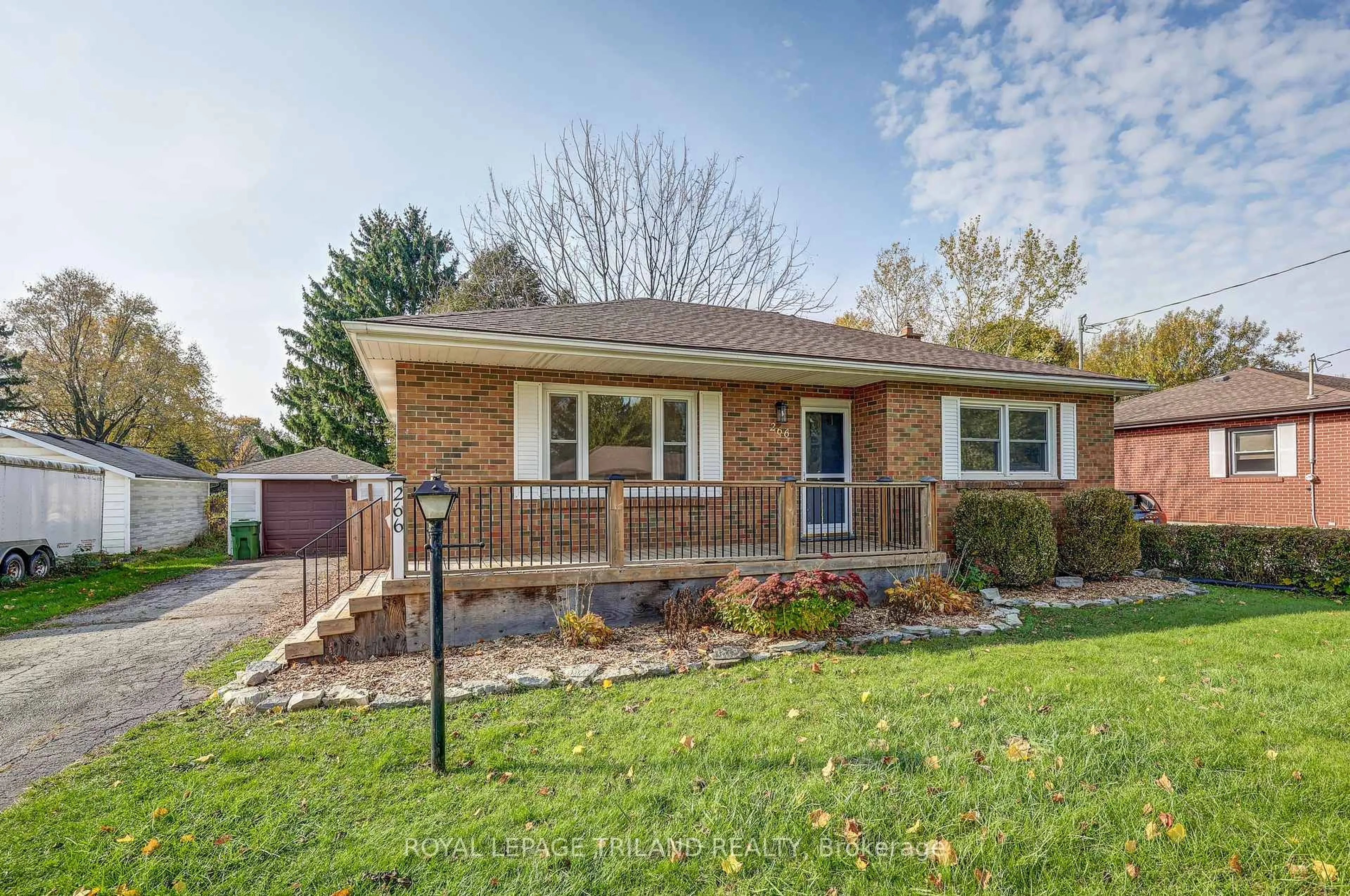 Home with brick exterior material, street for 266 ALMA St, St. Thomas Ontario N5P 3B8