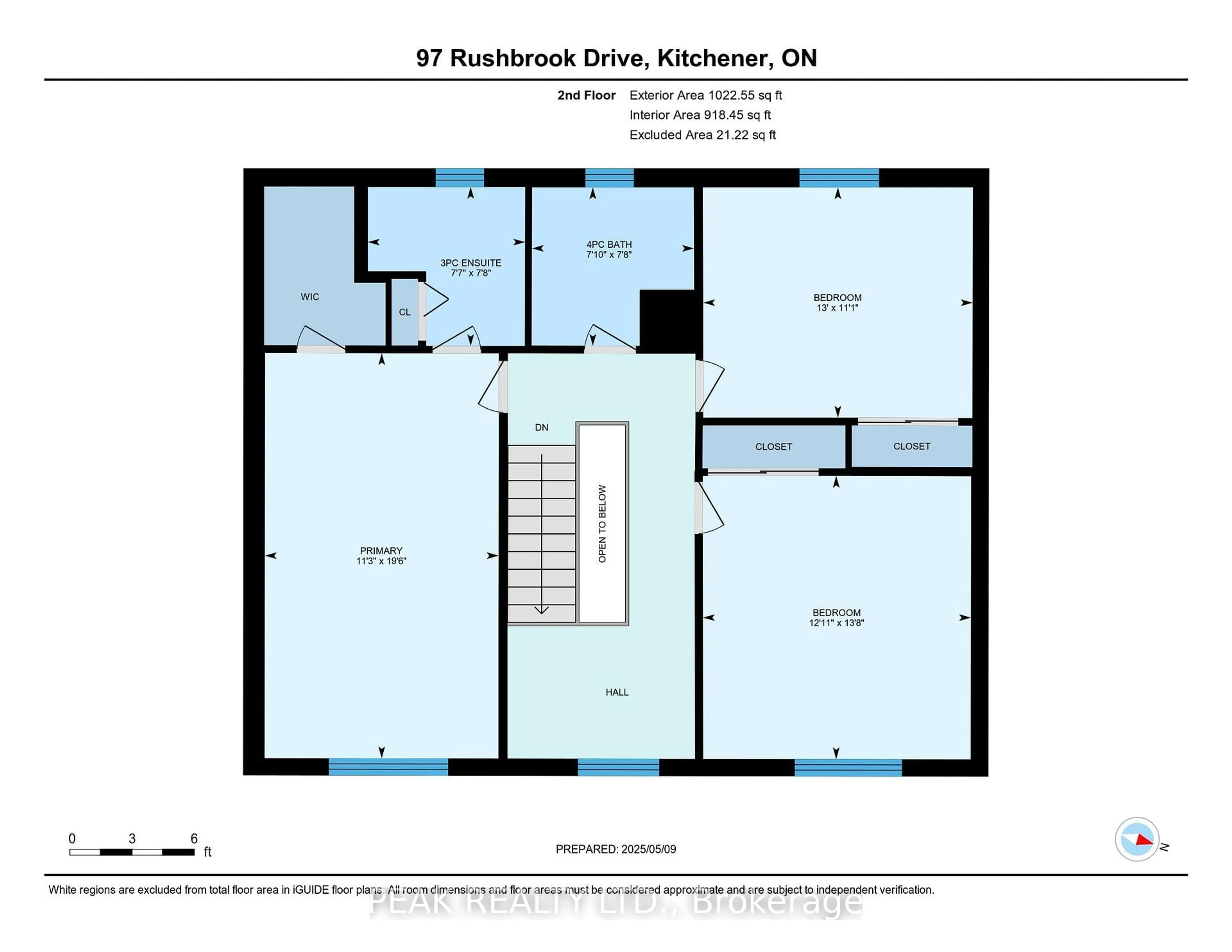 Floor plan for 97 Rushbrook Dr, Kitchener Ontario N2E 3C8