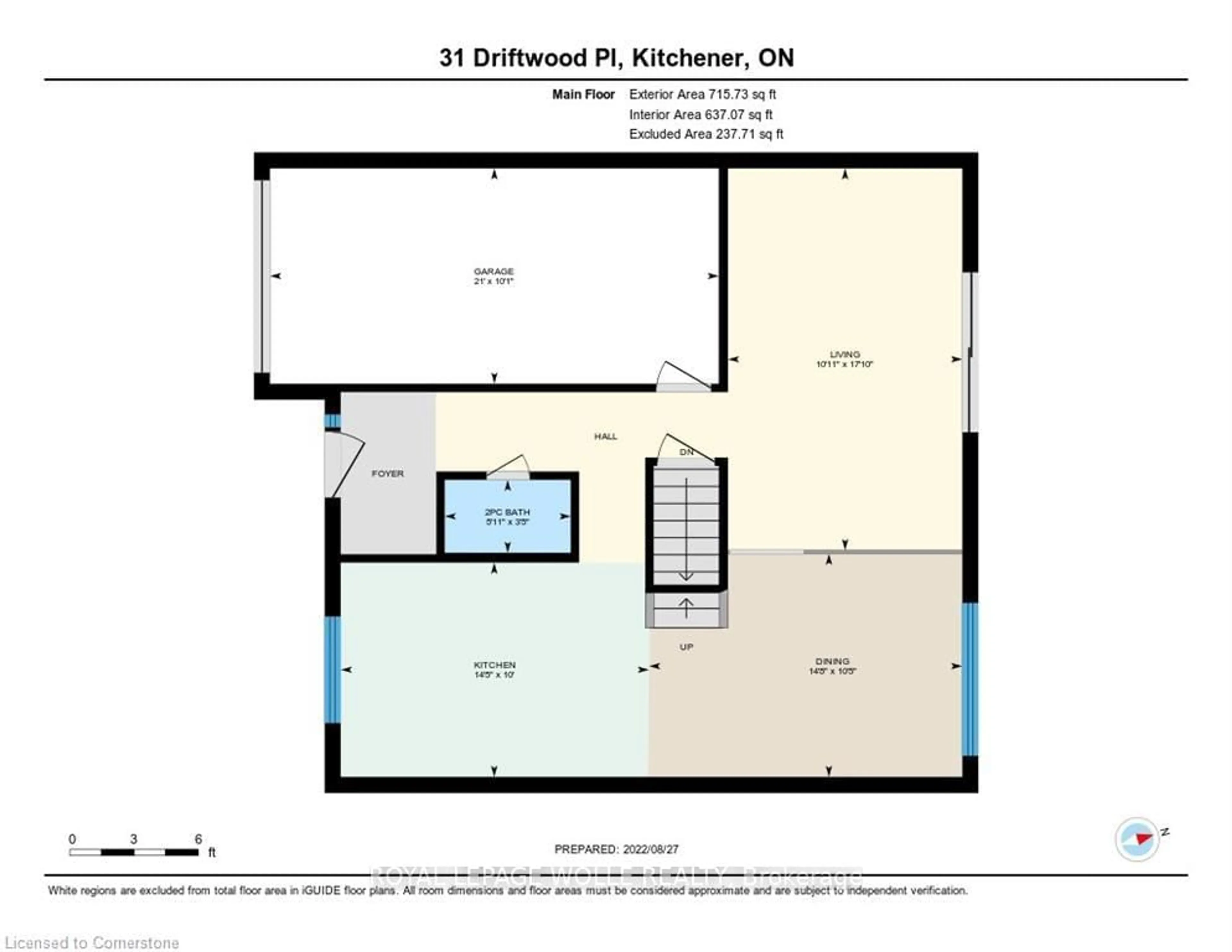 Floor plan for 31 Driftwood Pl, Kitchener Ontario N2N 1W3