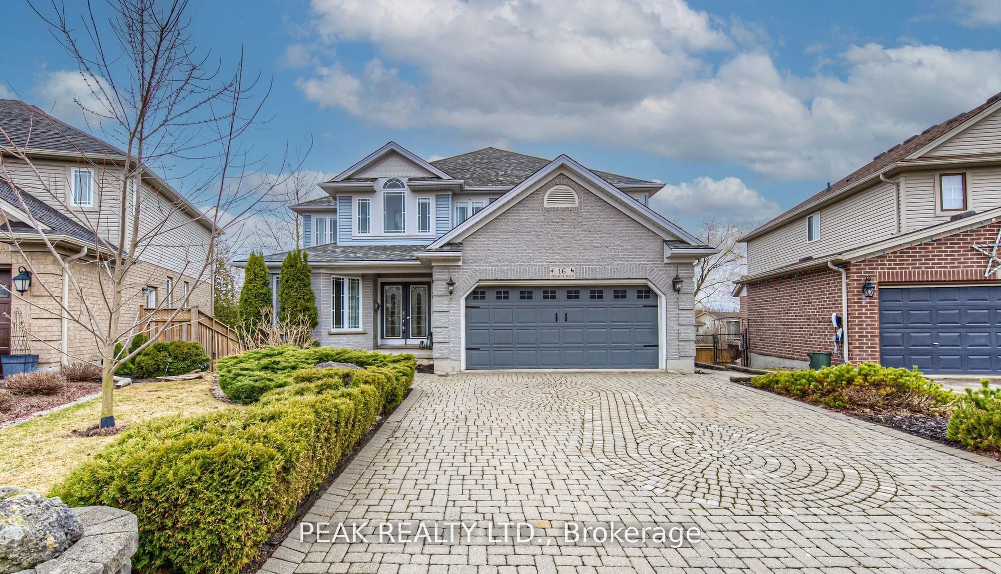 Home with brick exterior material, street for 16 Stiefelmeyer Cres, Wilmot Ontario N3A 2L1