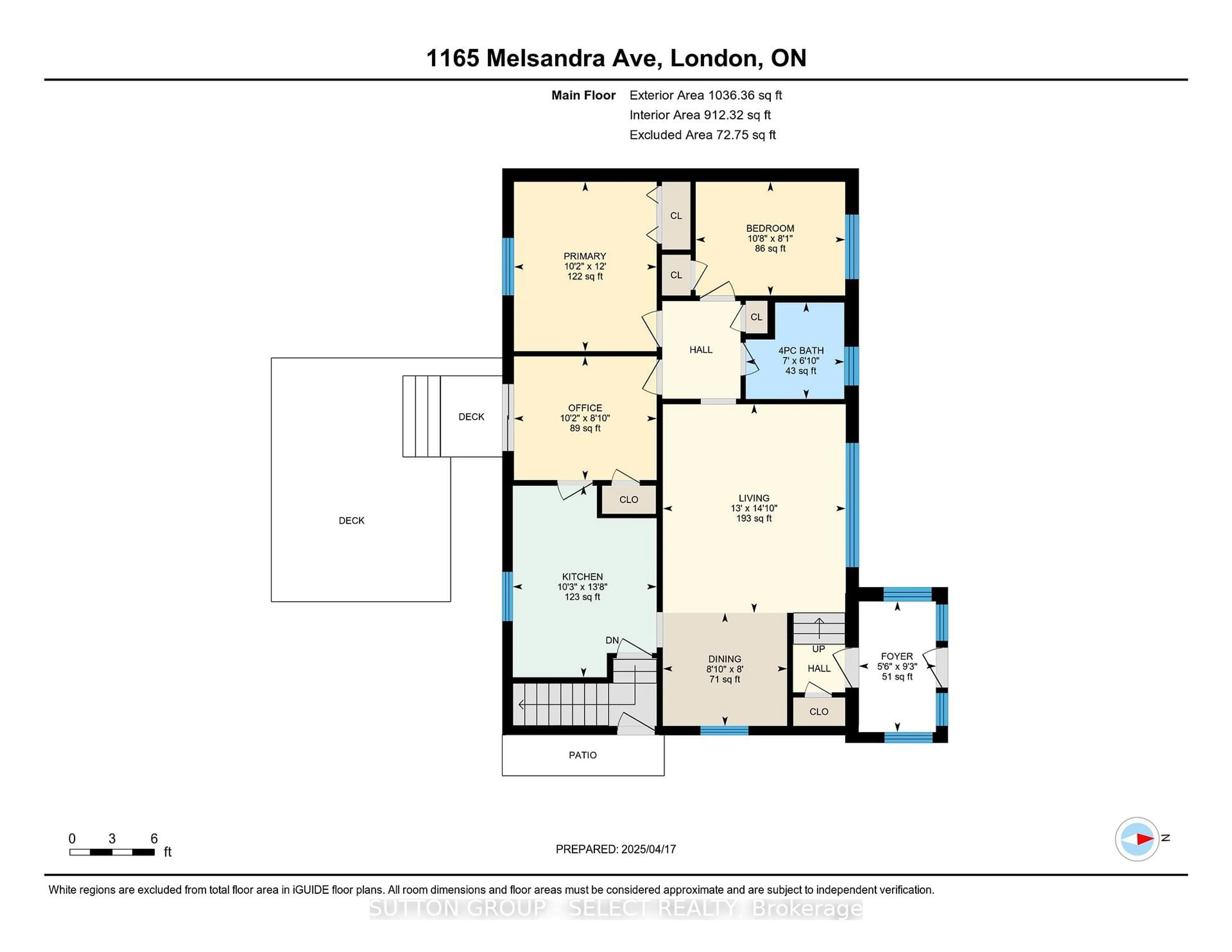 Floor plan for 1165 Melsandra Ave, London East Ontario N5Y 4N8
