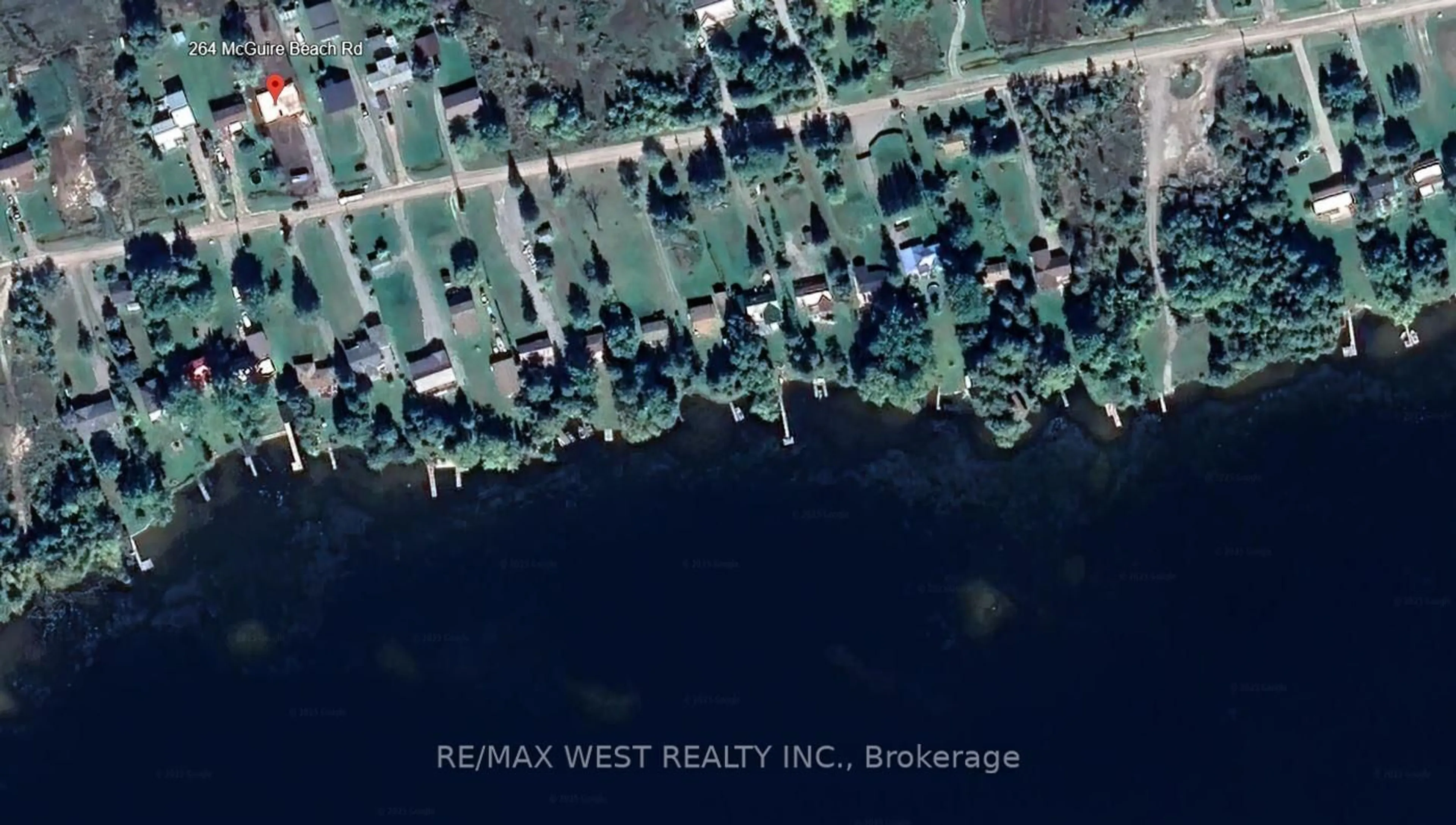 A pic from outside/outdoor area/front of a property/back of a property/a pic from drone, water/lake/river/ocean view for 264 McGuire Beach Rd, Kawartha Lakes Ontario K0M 2B0