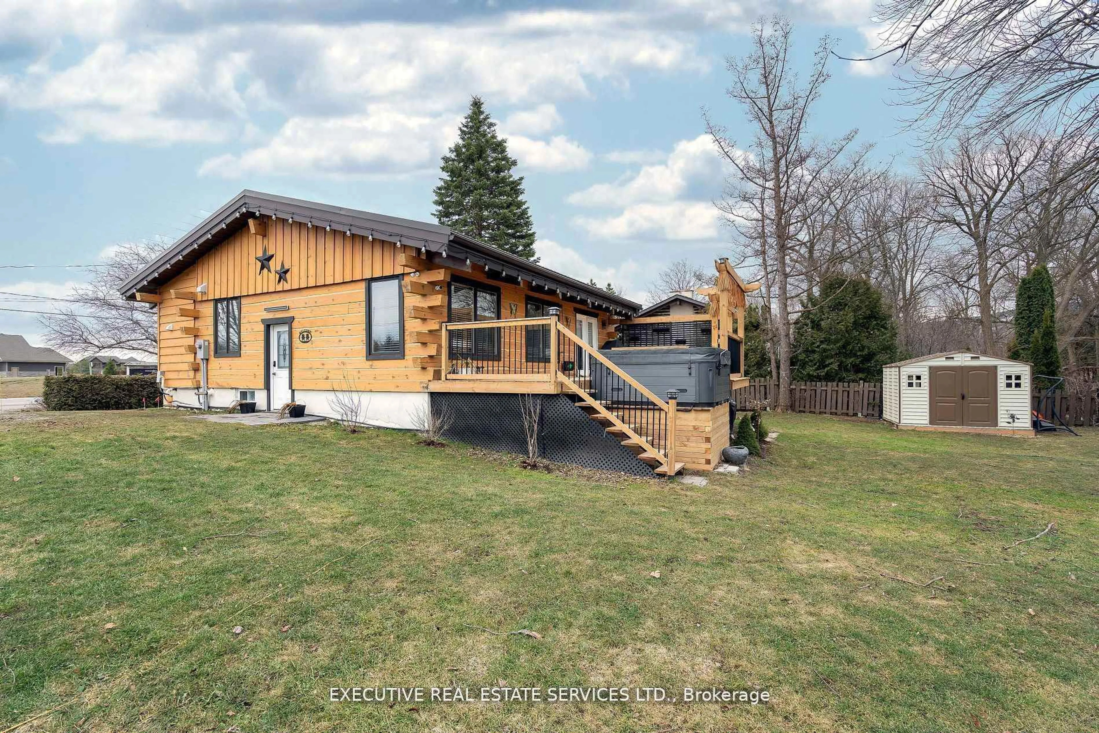 A pic from outside/outdoor area/front of a property/back of a property/a pic from drone, unknown for 795744 Grey Road 19 N/A, Blue Mountains Ontario L9Y 0P6