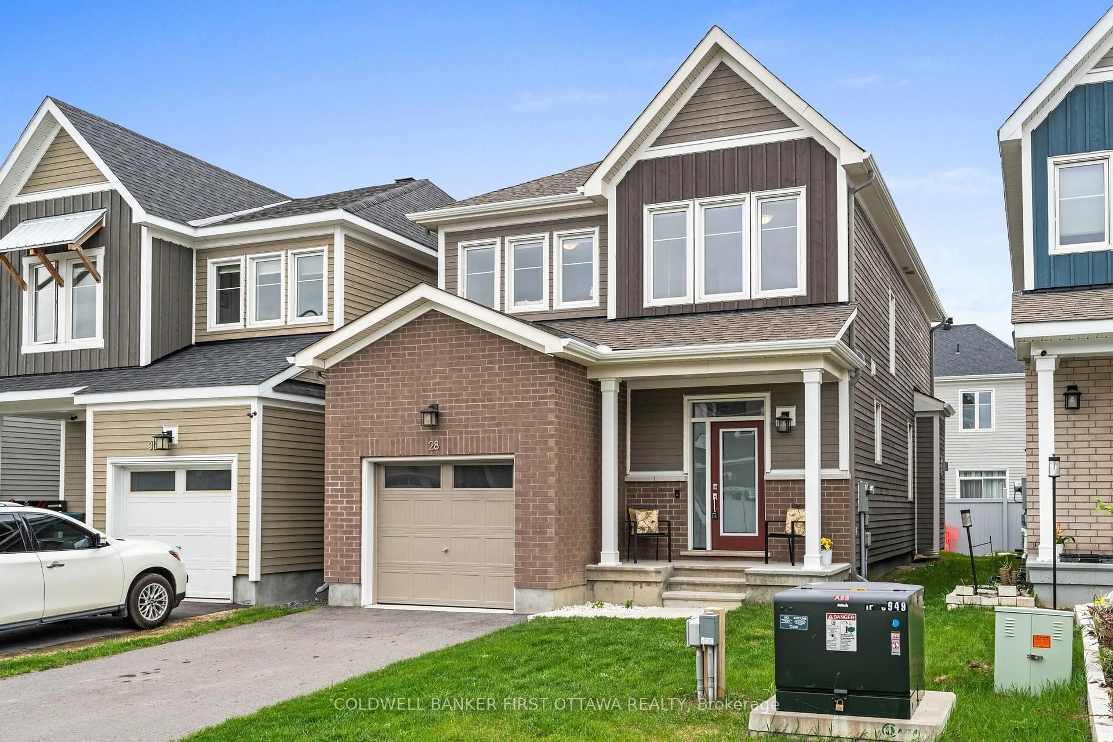 Home with brick exterior material, street for 28 Pacing Walk, Richmond Ontario K0A 2Z0