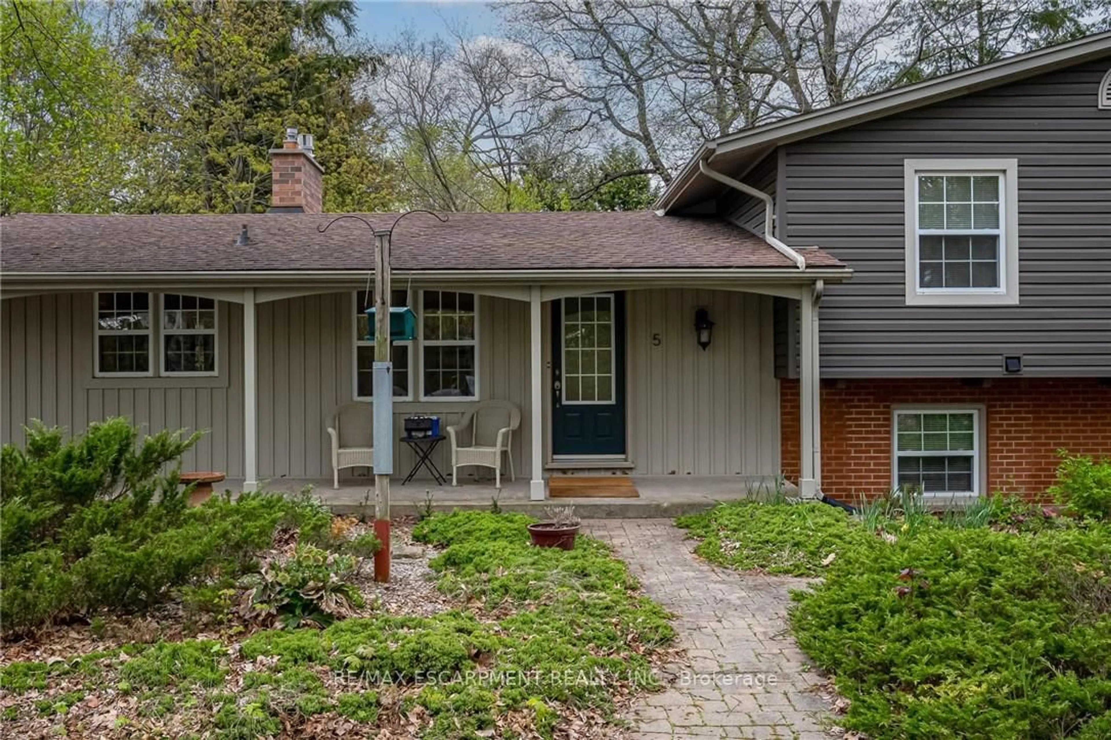 Home with brick exterior material, street for 5 Normandy Pl, Hamilton Ontario L9H 4S8
