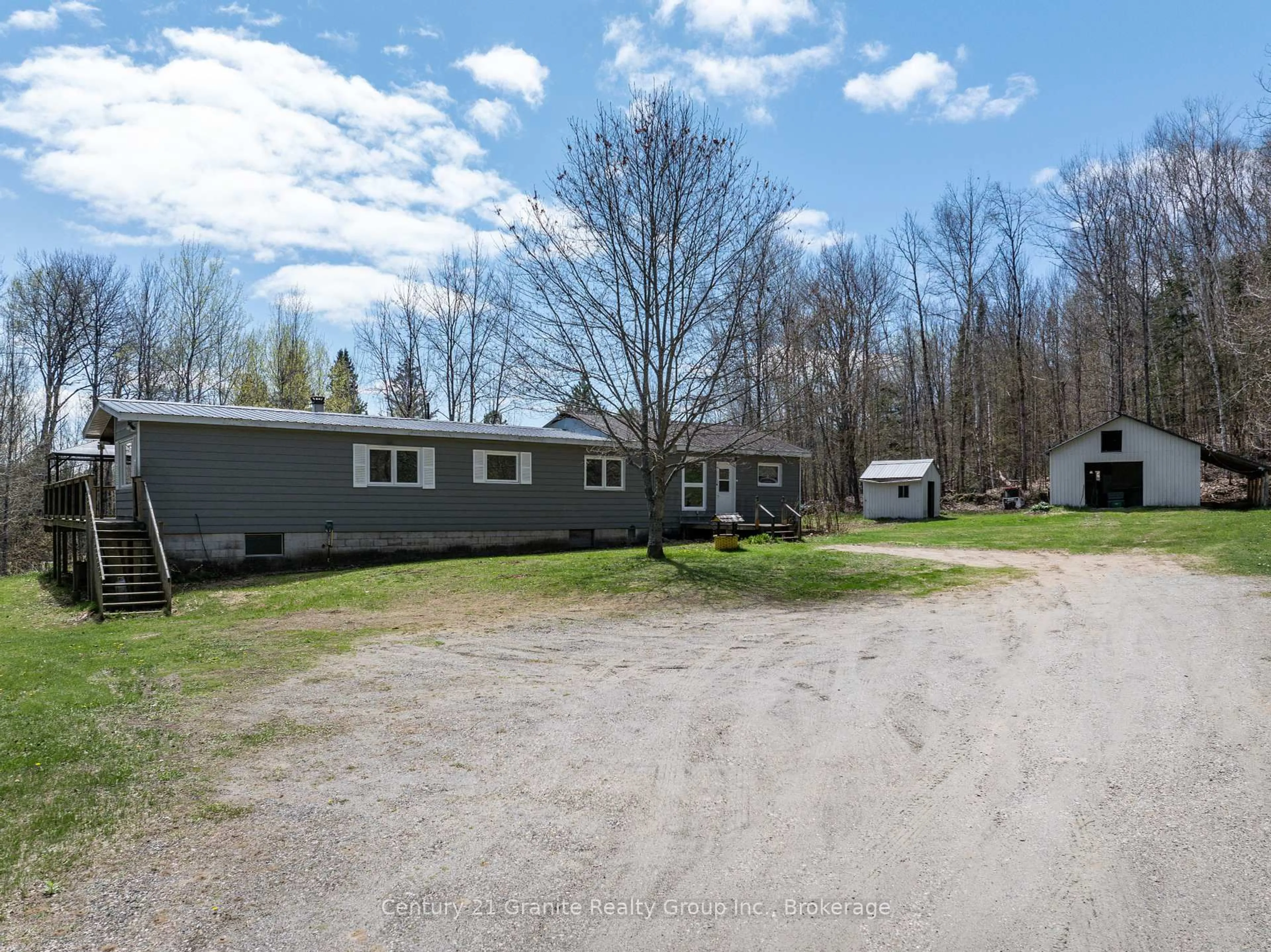 A pic from outside/outdoor area/front of a property/back of a property/a pic from drone, unknown for 6739 Gelert Rd, Dysart et al Ontario K0M 1S0