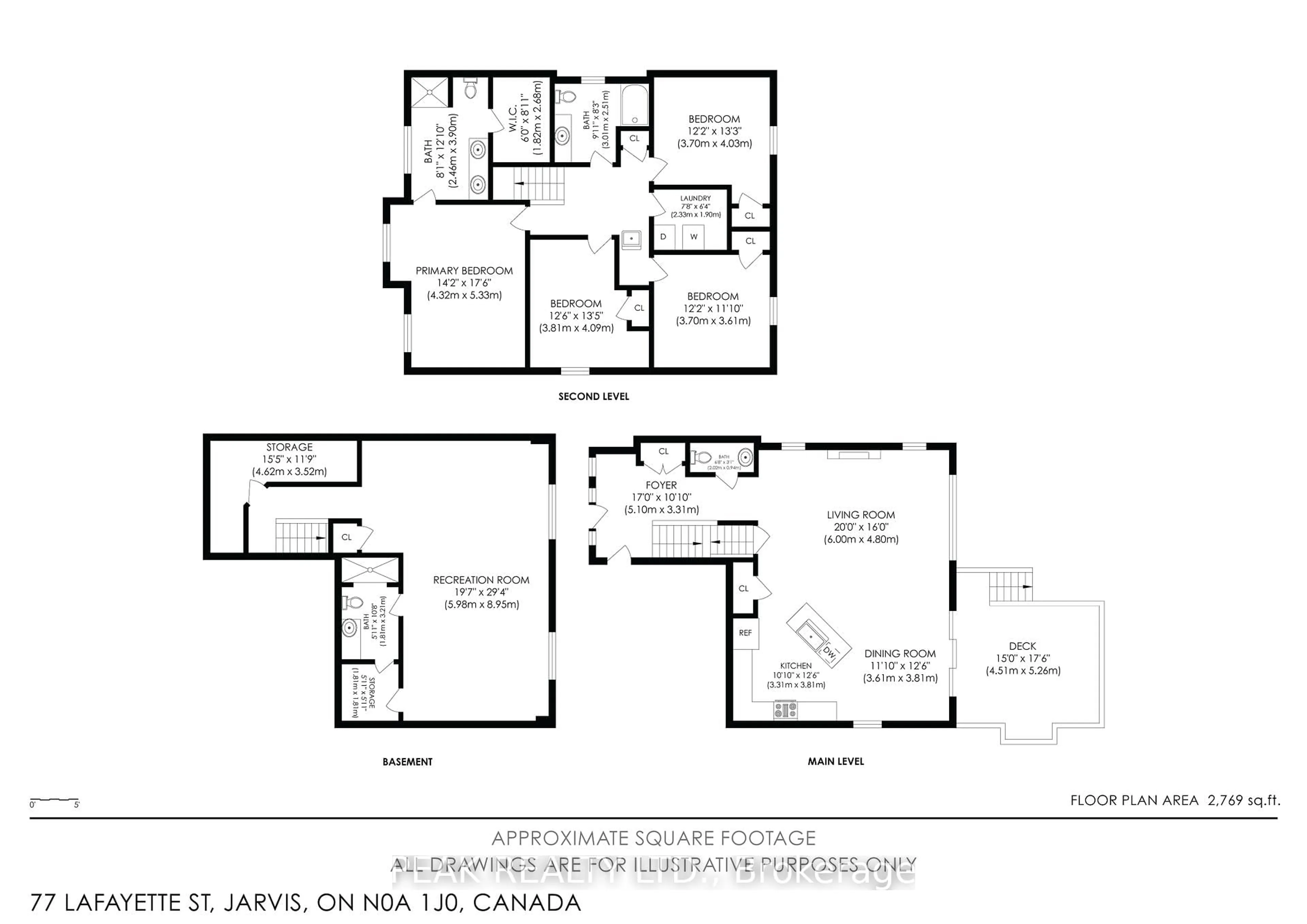 Floor plan for 77 Lafayette St, Haldimand Ontario N0A 1J0