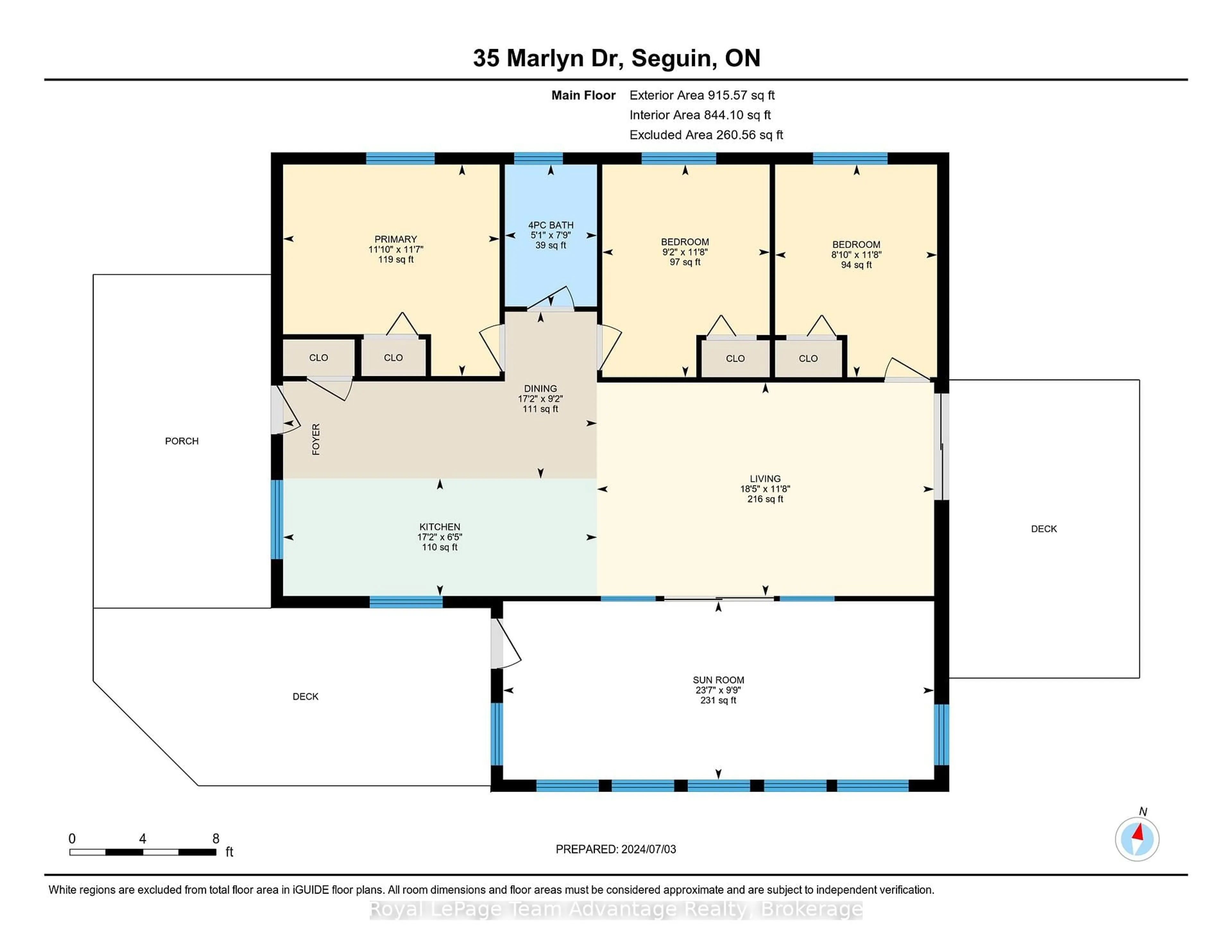 Floor plan for 35 Marlyn Dr, Seguin Ontario P0C 1J0