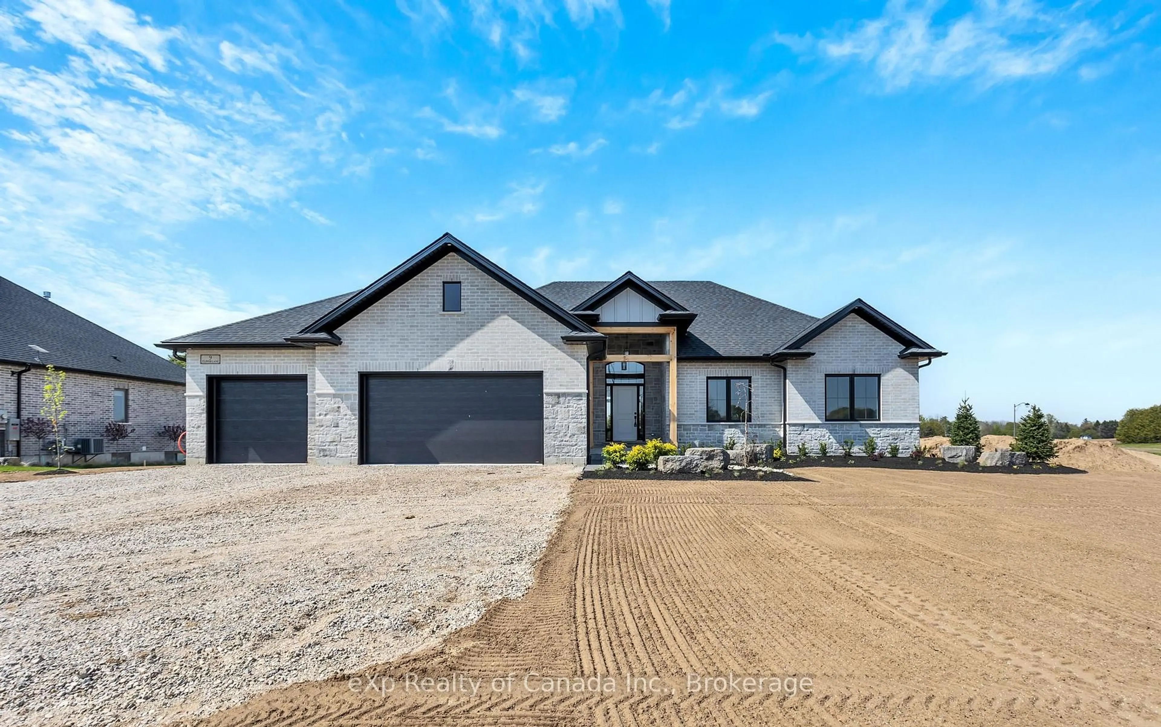Home with brick exterior material, street for 9 Clover Lane, Norwich Ontario N0J 1R0