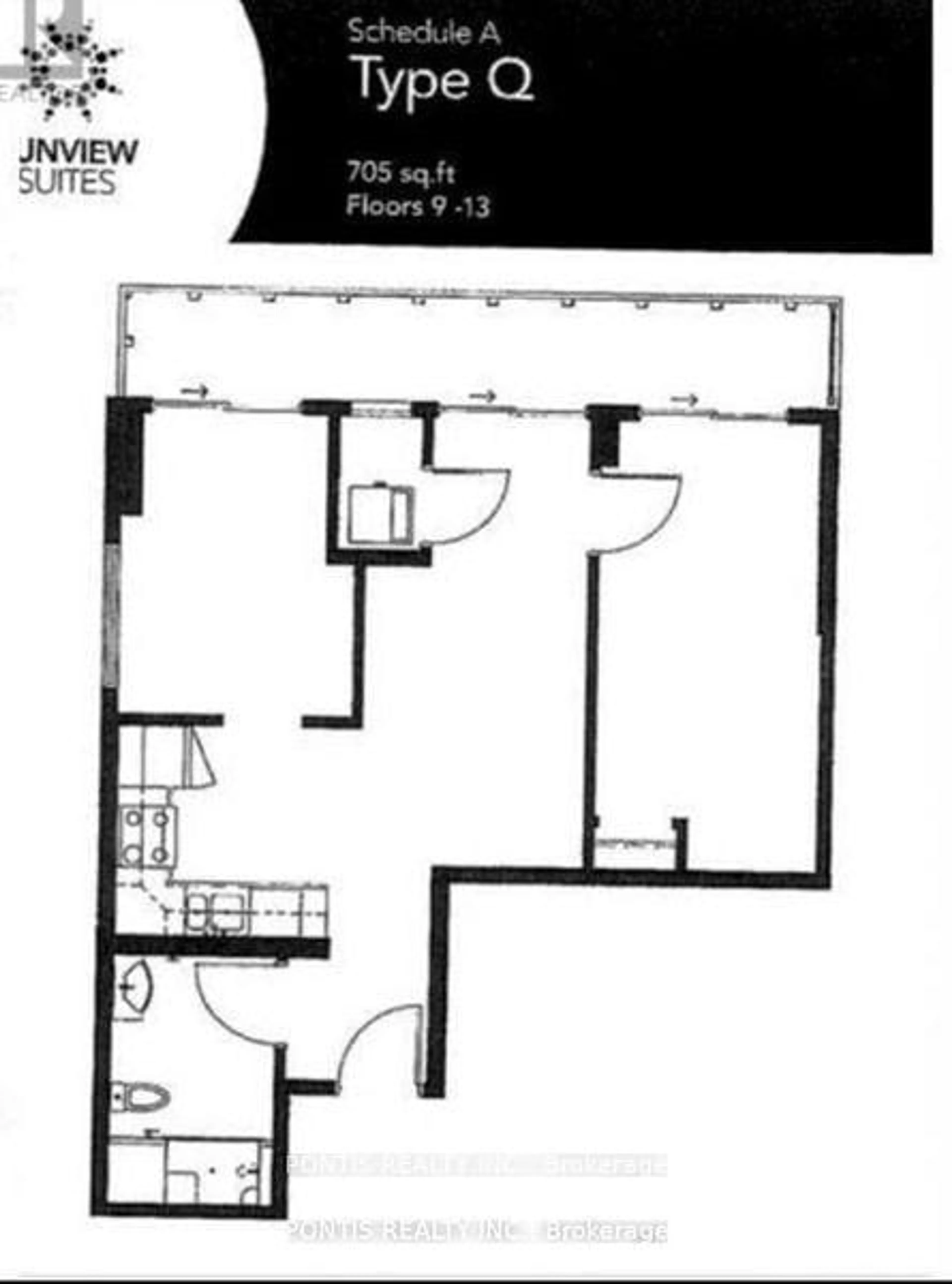 Floor plan for 258B Sunview St #2122, Waterloo Ontario N2L 0H7