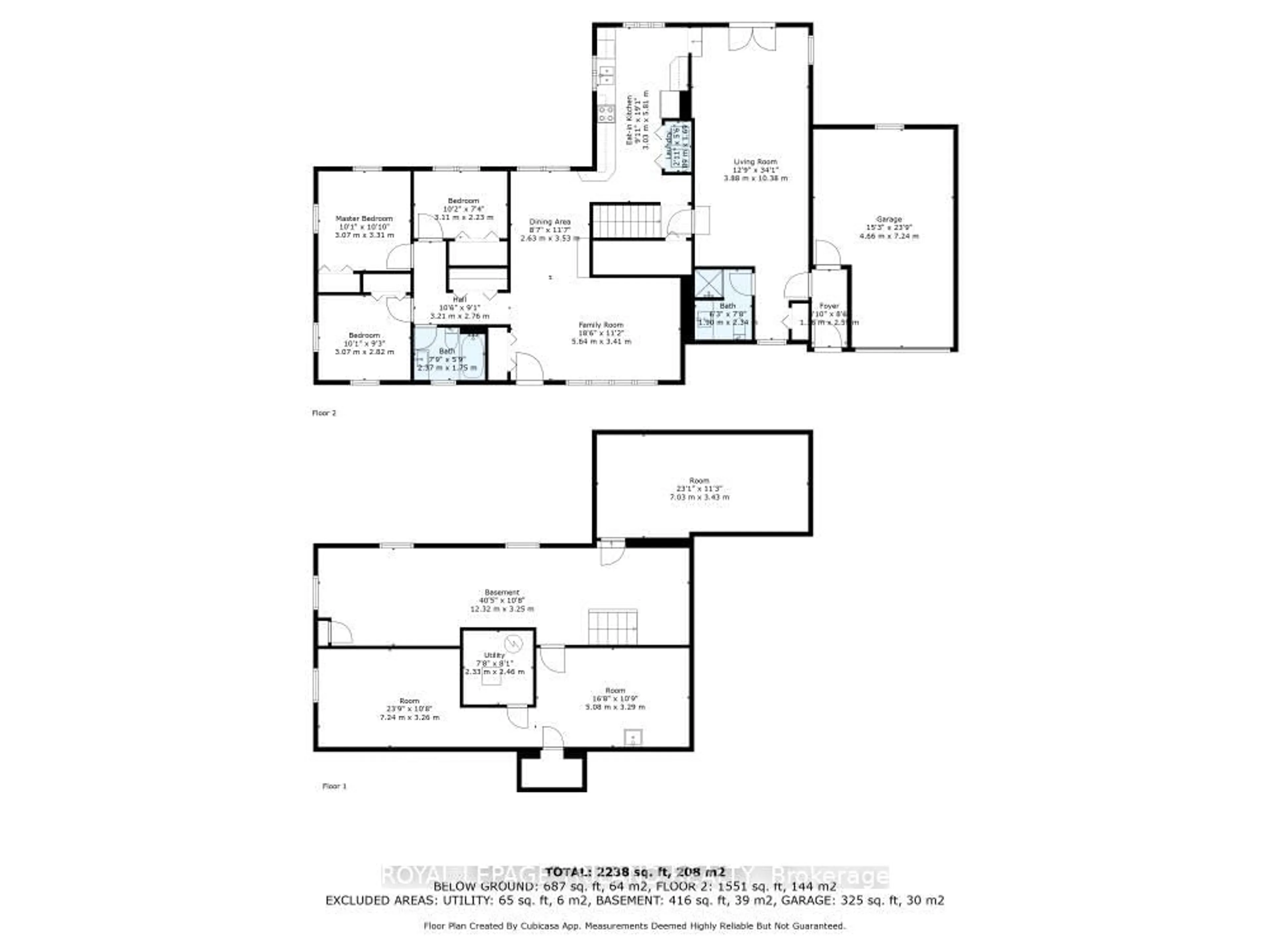 Floor plan for 245 Coad St, Southwest Middlesex Ontario N0L 1M0