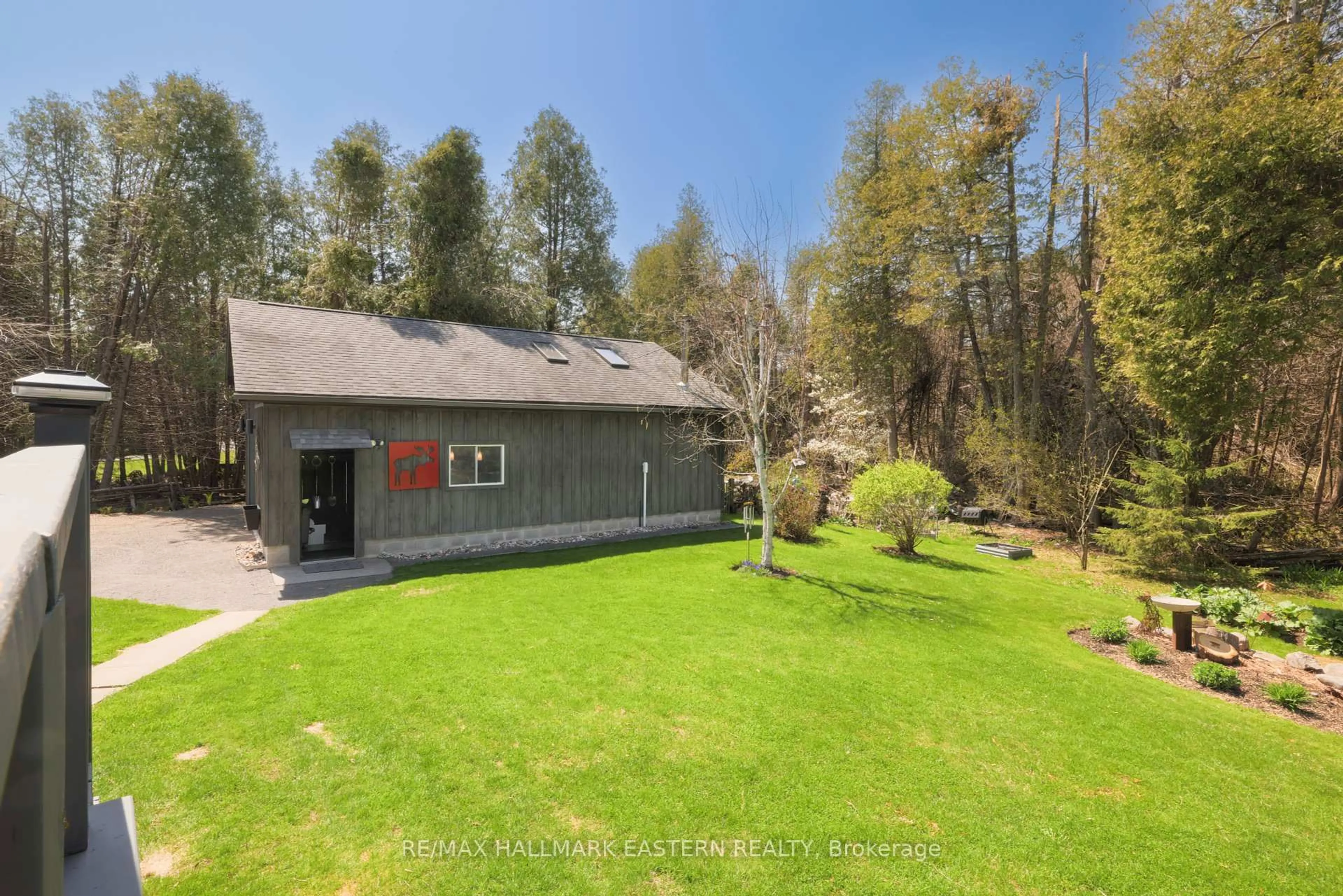 A pic from outside/outdoor area/front of a property/back of a property/a pic from drone, forest/trees view for 1611 COUNTY ROAD 4 N/A, Douro-Dummer Ontario K0L 2H0