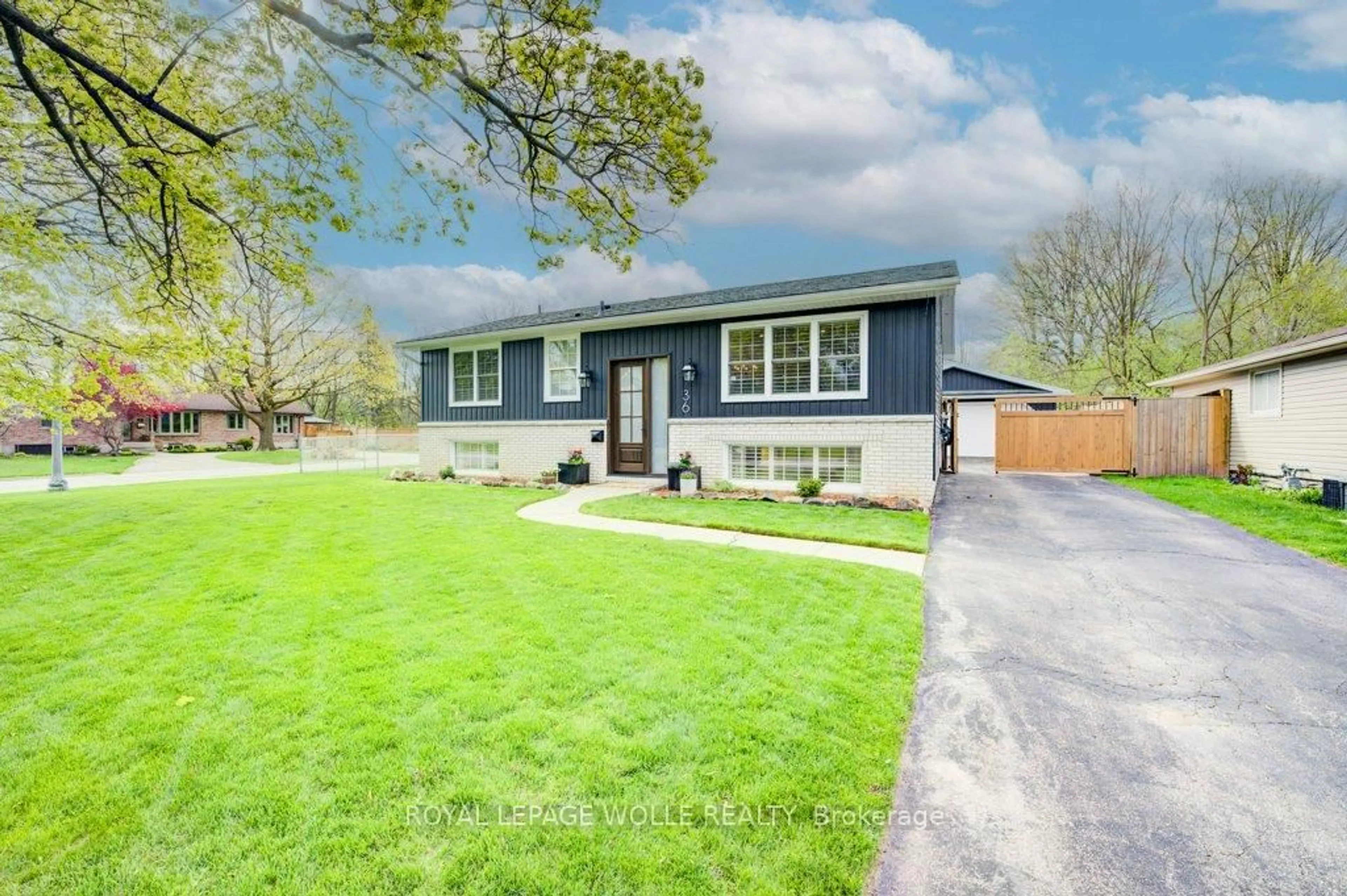 Home with vinyl exterior material, street for 36 Milton Ave, Cambridge Ontario N3C 2Y4
