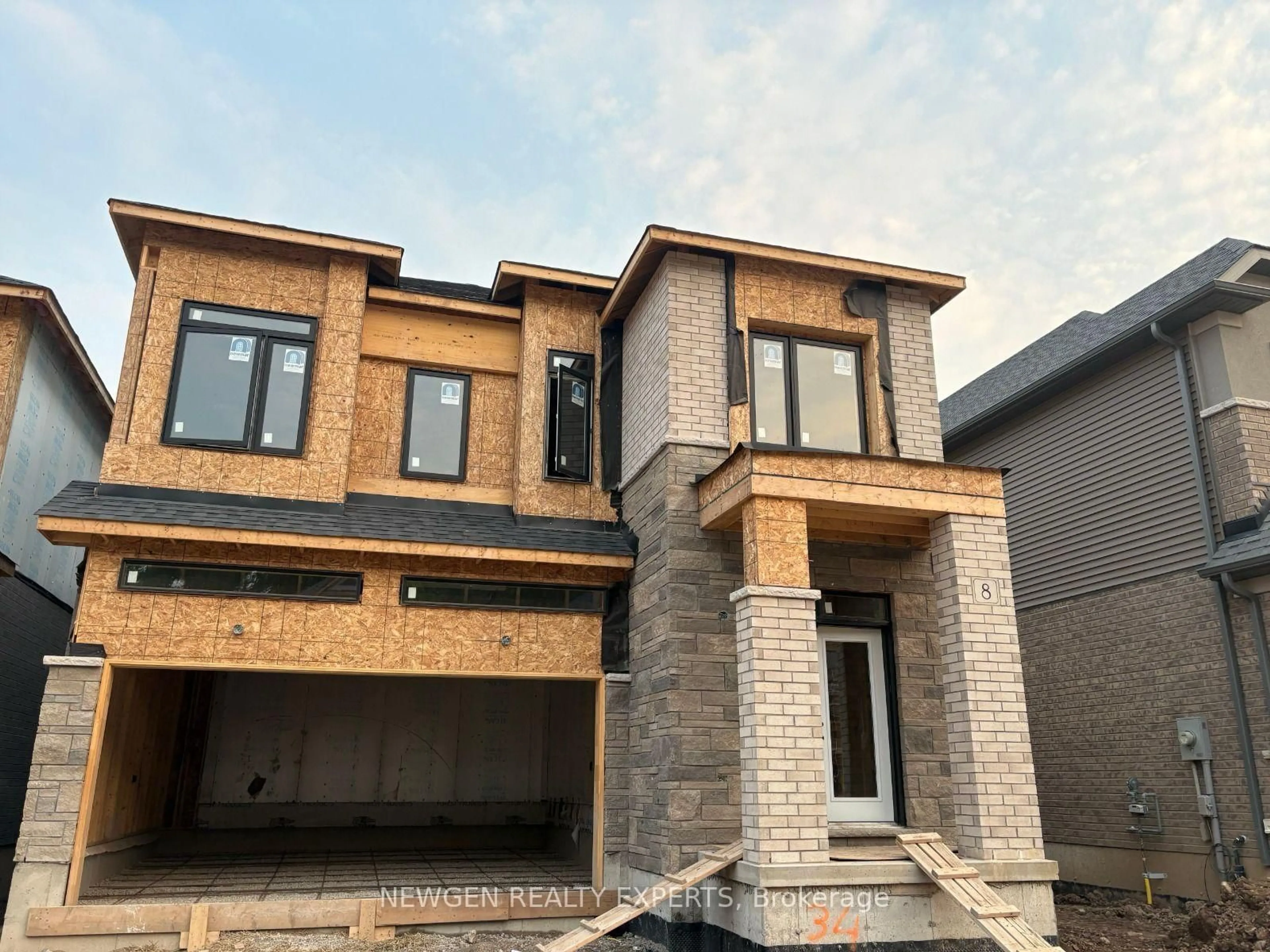 Home with brick exterior material, street for 8 McKernan Ave, Brantford Ontario N3R 1J2