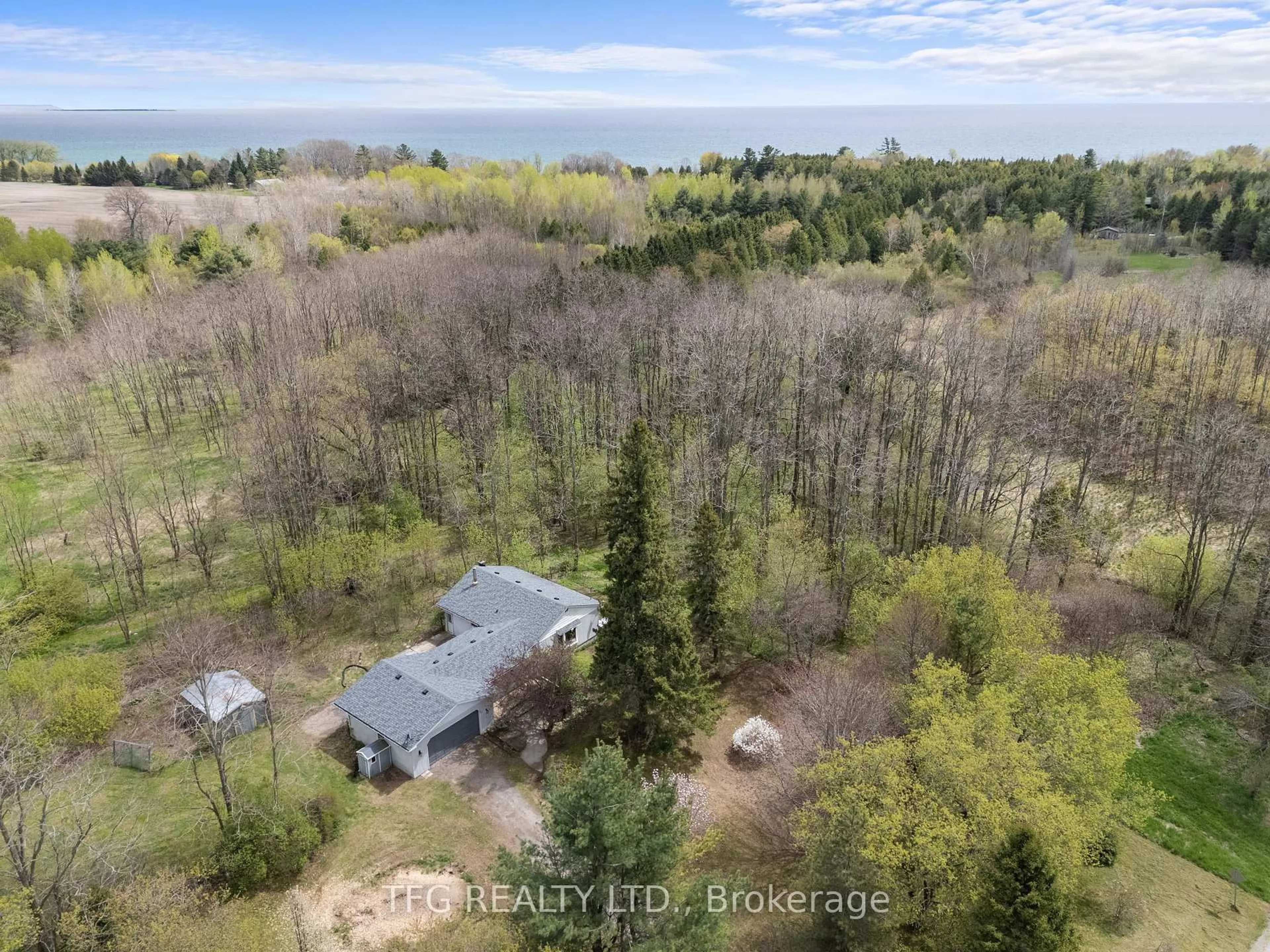 A pic from outside/outdoor area/front of a property/back of a property/a pic from drone, water/lake/river/ocean view for 247 Blyth Park Rd, Cramahe Ontario K0K 1S0
