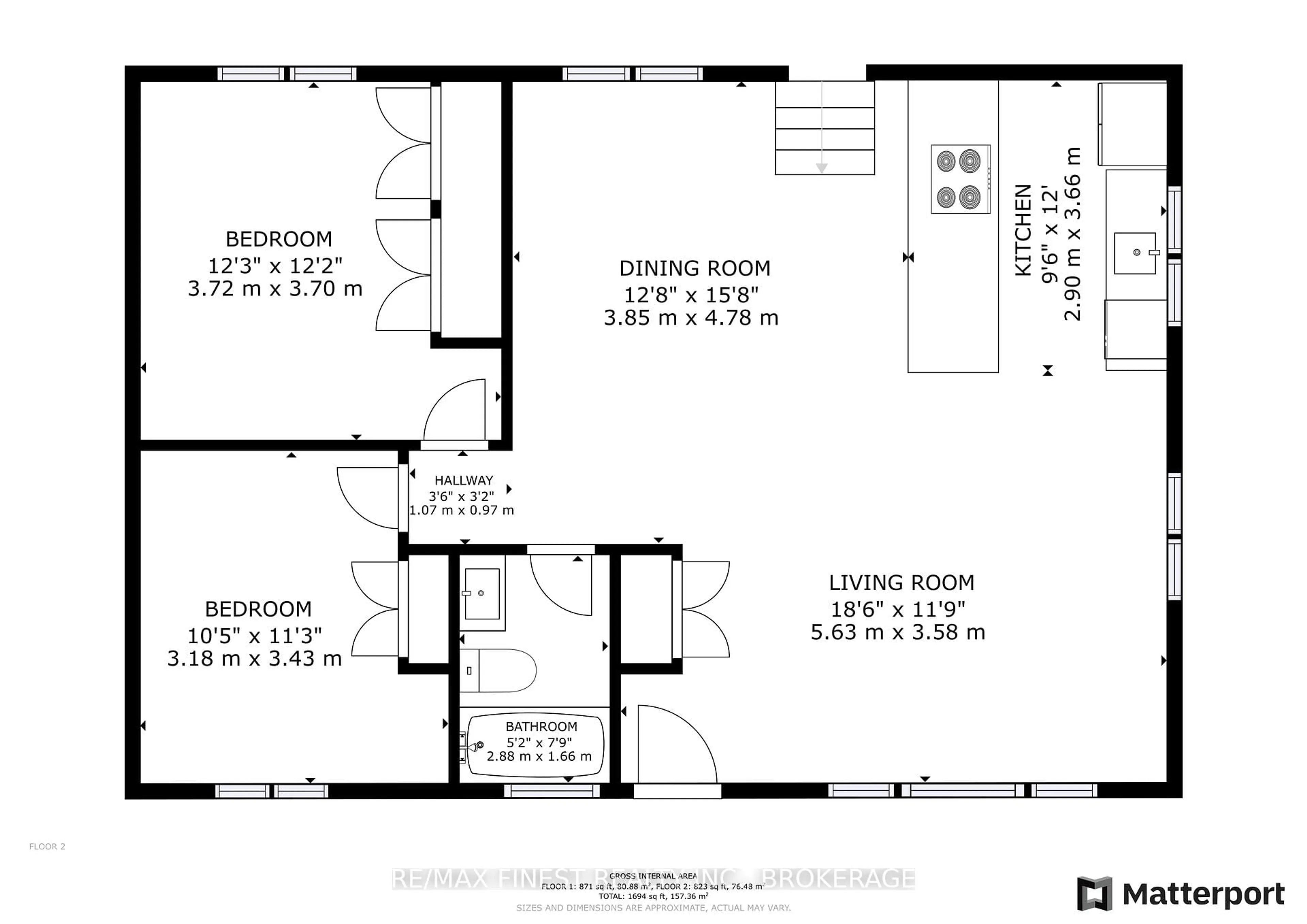Floor plan for 1729 Marian Cres, Kingston Ontario K7L 5H6